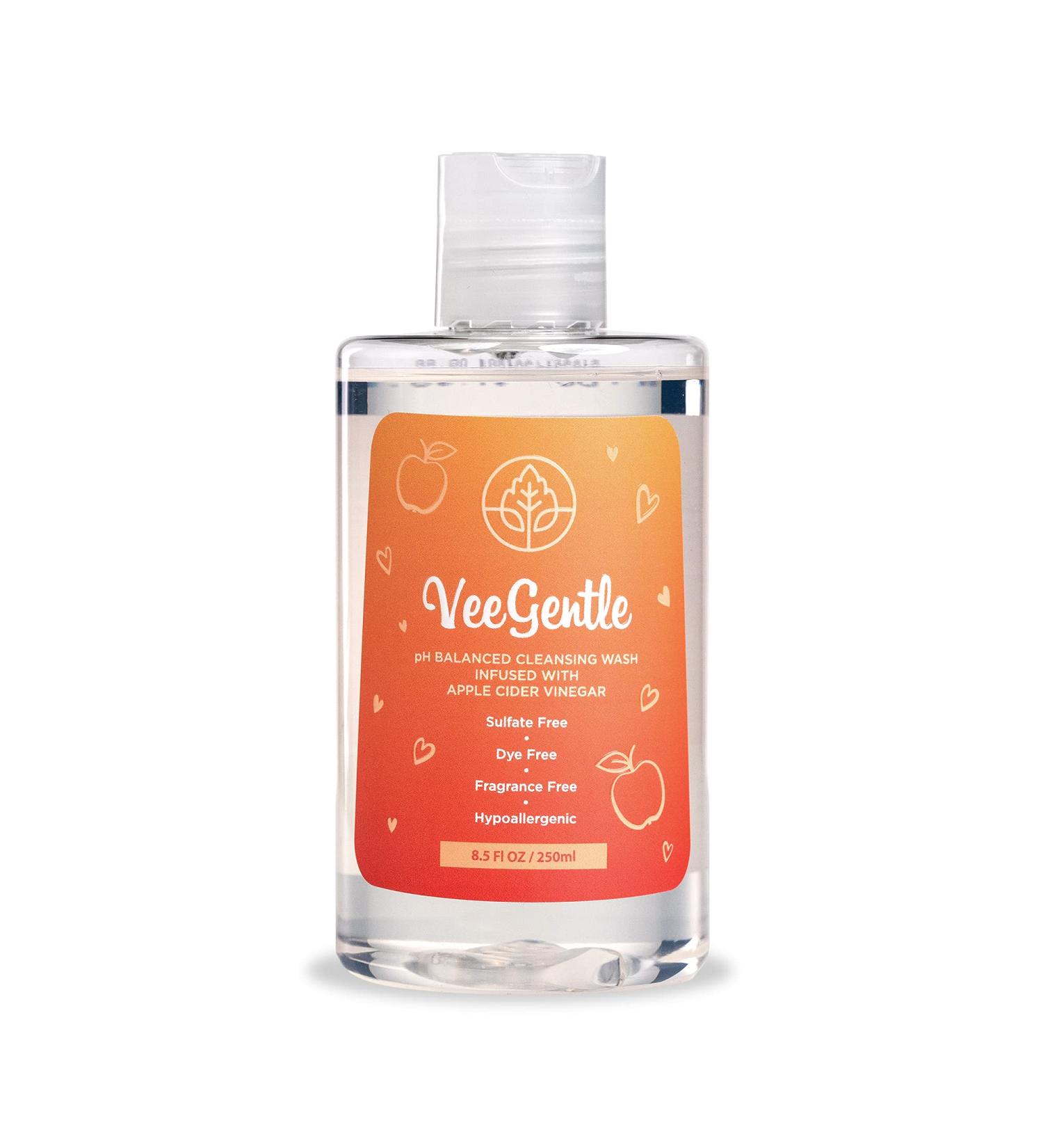 VeeFresh VeeGentle Feminine Wash with Apple Cider Vinegar - pH Balanced for Women - Buy Online on GoSupps.com