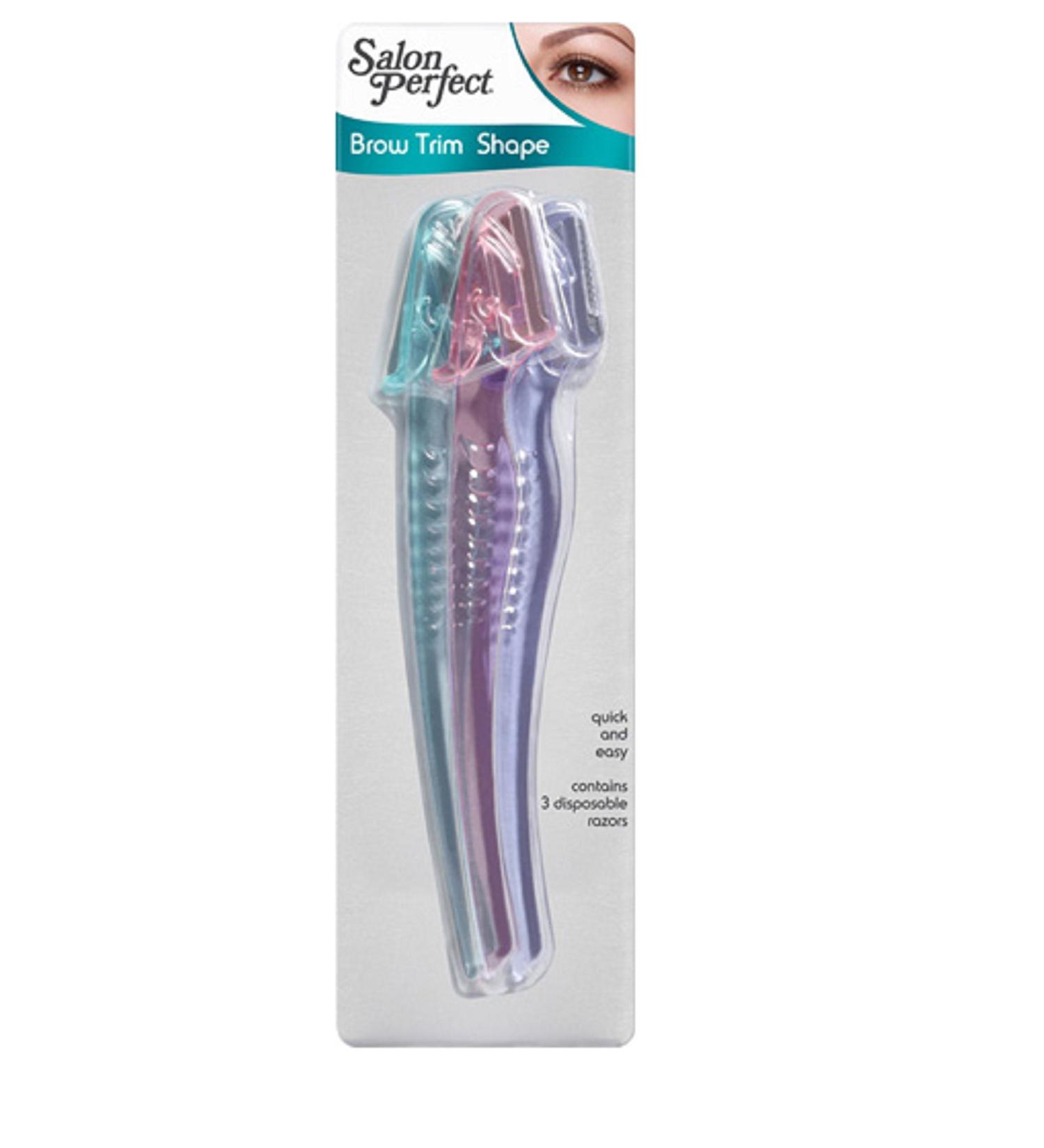 Salon Perfect Brow Trim & Shape Razors 3 count