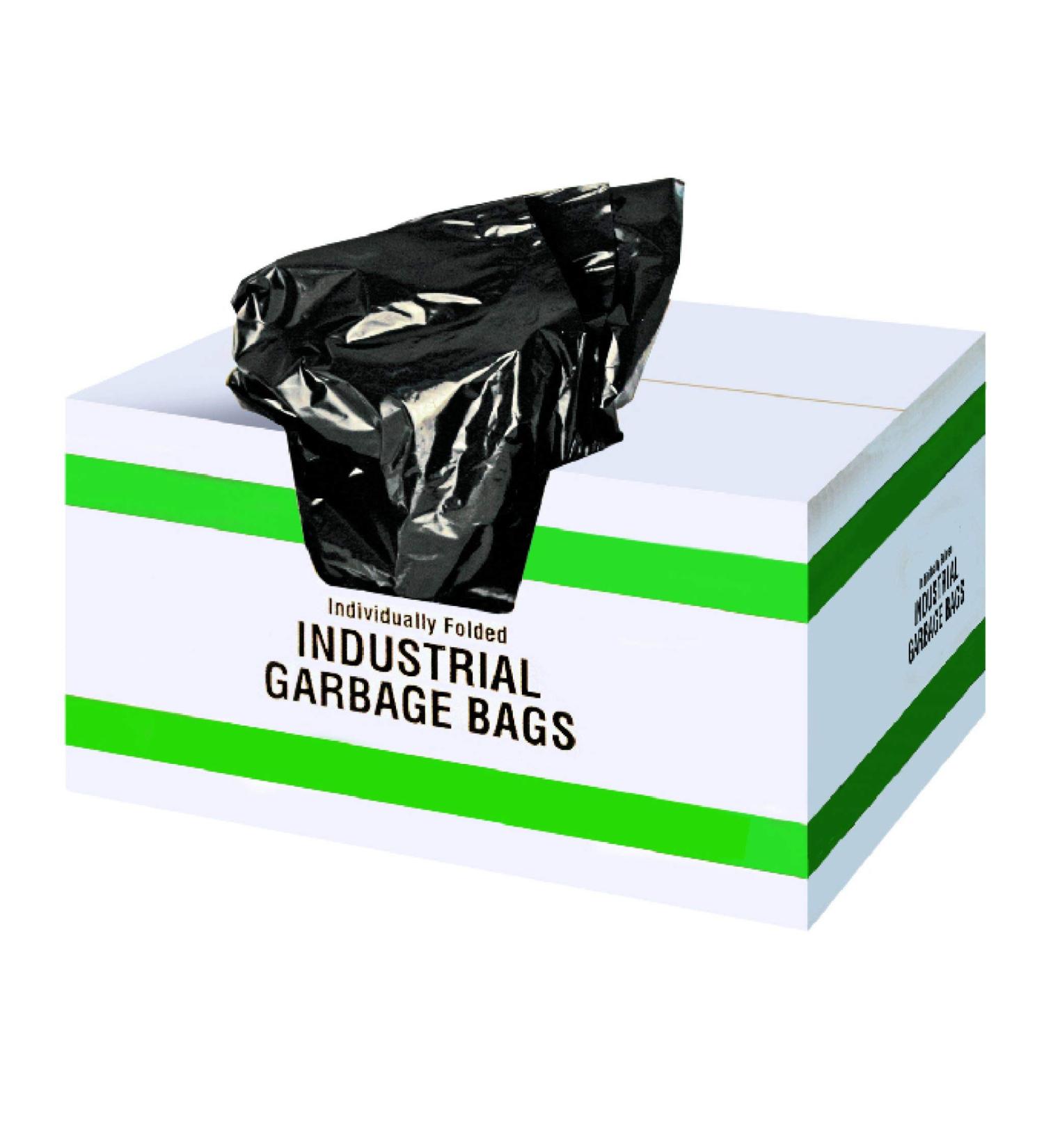 Industrial Garbage Bags - Strong Black - 35 x 50 (200 Count Per Case) Folded Individually- KS3550SB - Buy Online on GoSupps.com