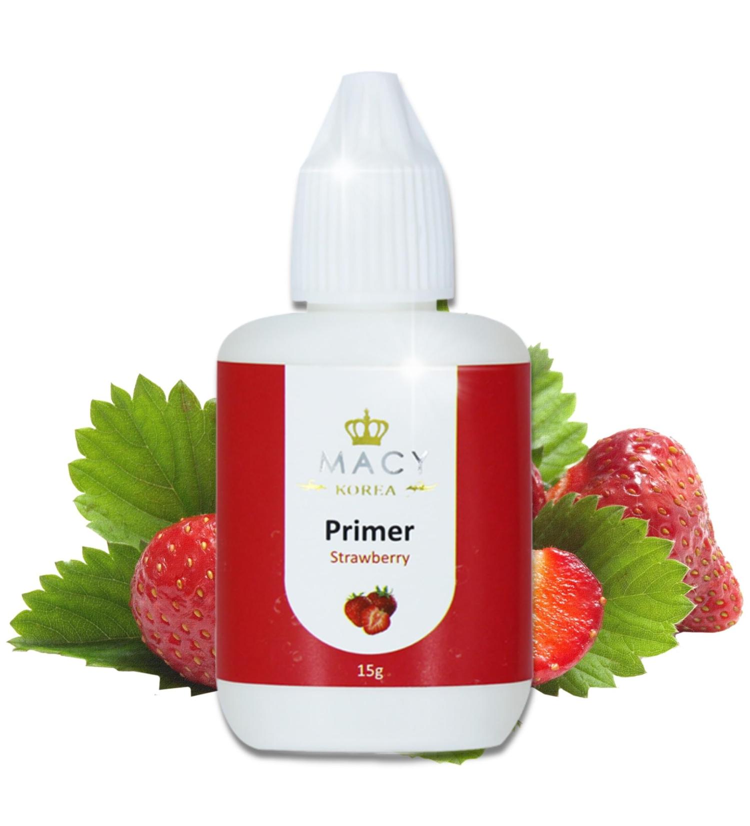 P-Beauty Cosmetic Accessories P-BEAUTY Eyelash Extension Primer Strawberry Scent 15ml - Degreaser for Adhesion and Pretreatment for Long Life of Eyelash Extensions - Primer for Application - - Buy Online on GoSupps.com