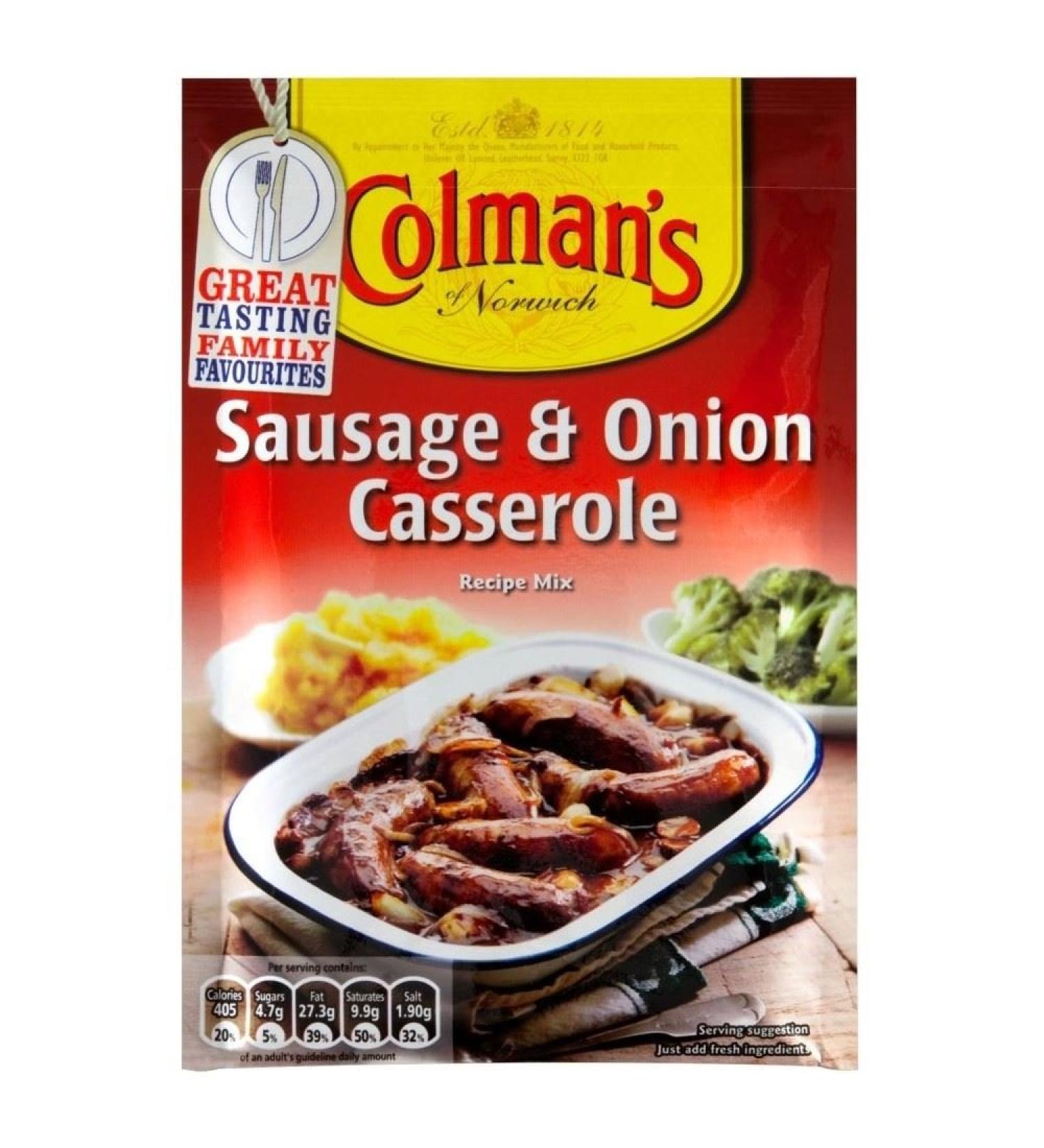 Colman's Sausage & Onion Colman Sauce Mix Sauce (45 g) - Pack of 6
