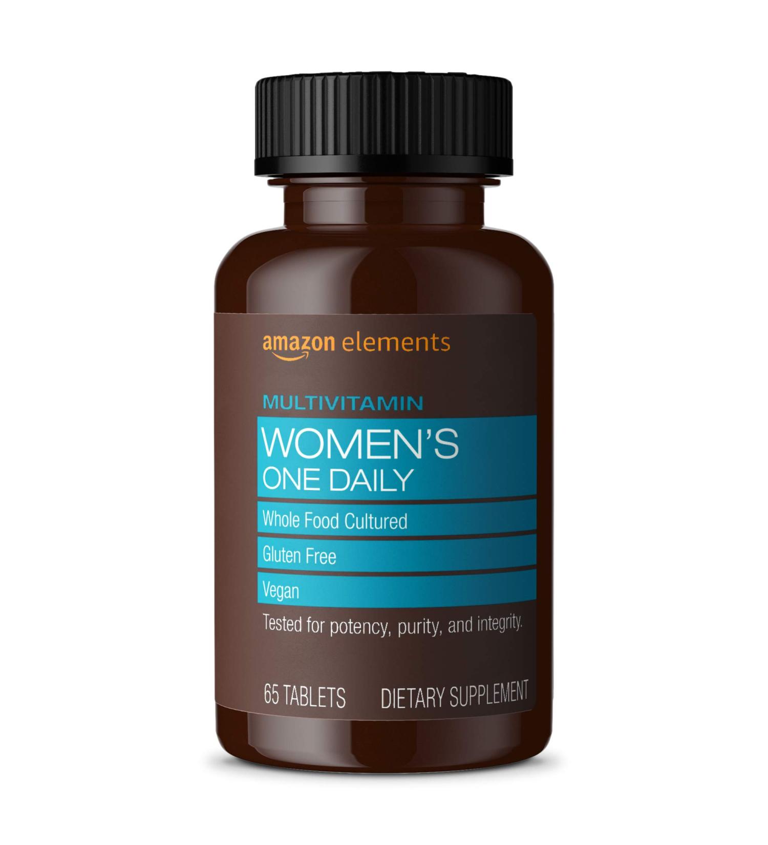 Amazon Elements Women s One Daily Multivitamin 59% Whole Food Cultured Vegan 65 Tablets 2 month supply (Packaging may vary) women 65 Count (Pack of 1) - Buy Online on GoSupps.com