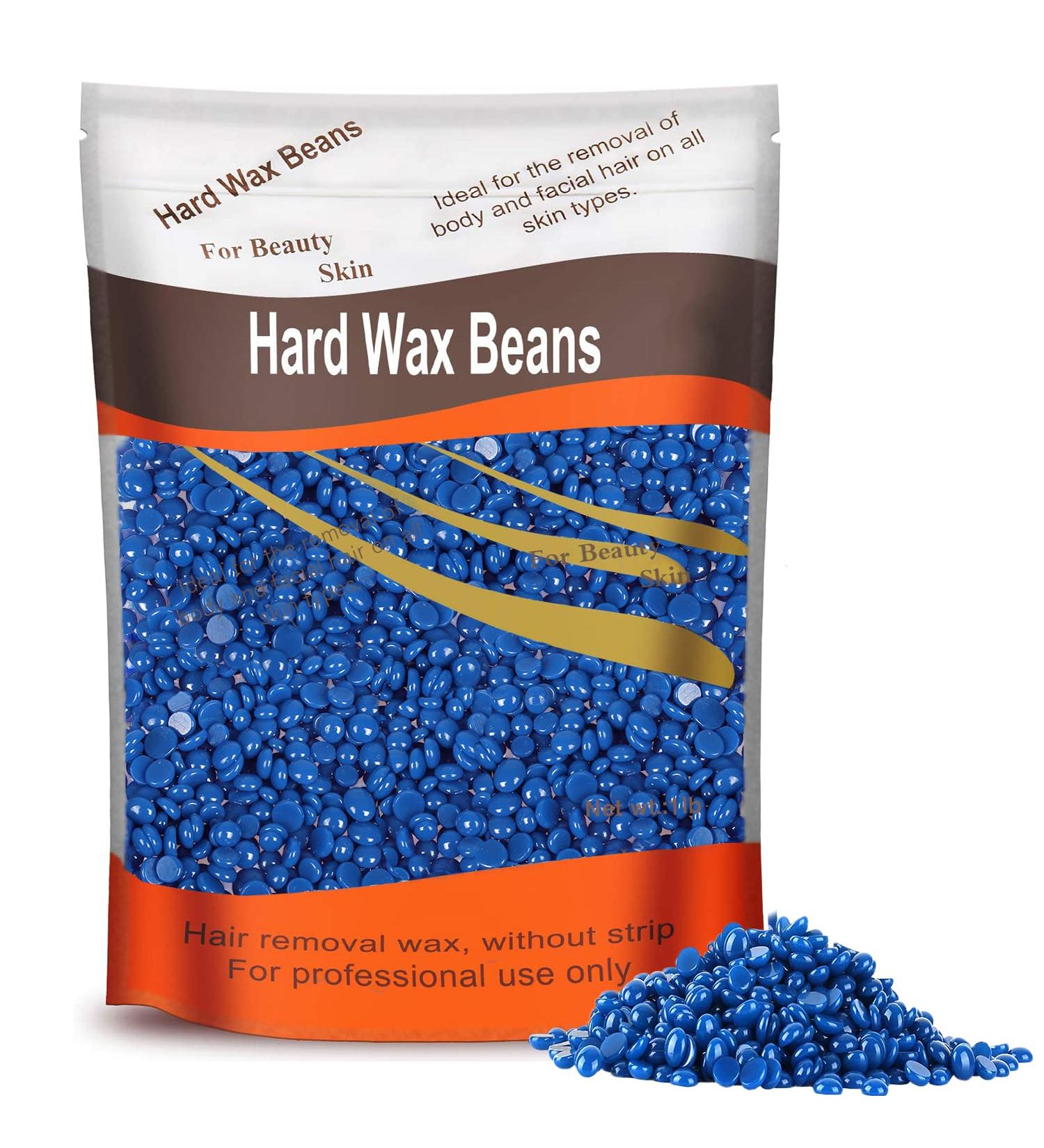 Leaflai Chamomile Hard Wax Beads 1lb - Hair Removal for Brazilian, Underarms, Bikini, Back, Chest - Large Refill Pearl Beans for Wax Warmer - Buy Online on GoSupps.com