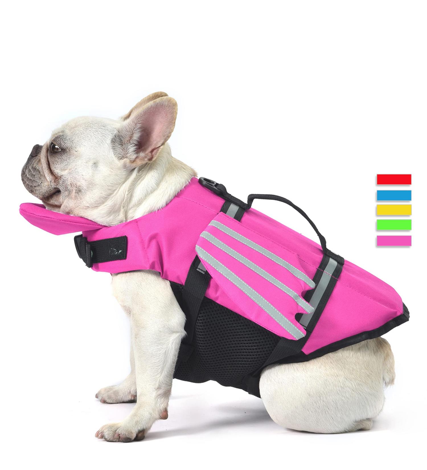 Petglad Dog Life Jacket Wings Design | Reflective Flotation Swim Vest for Dogs | Pink L (Chest Girth 19.7 - 29.5) | Ideal for Pool, Beach, Boating | Puppy to Large Size - Buy Online on GoSupps.com