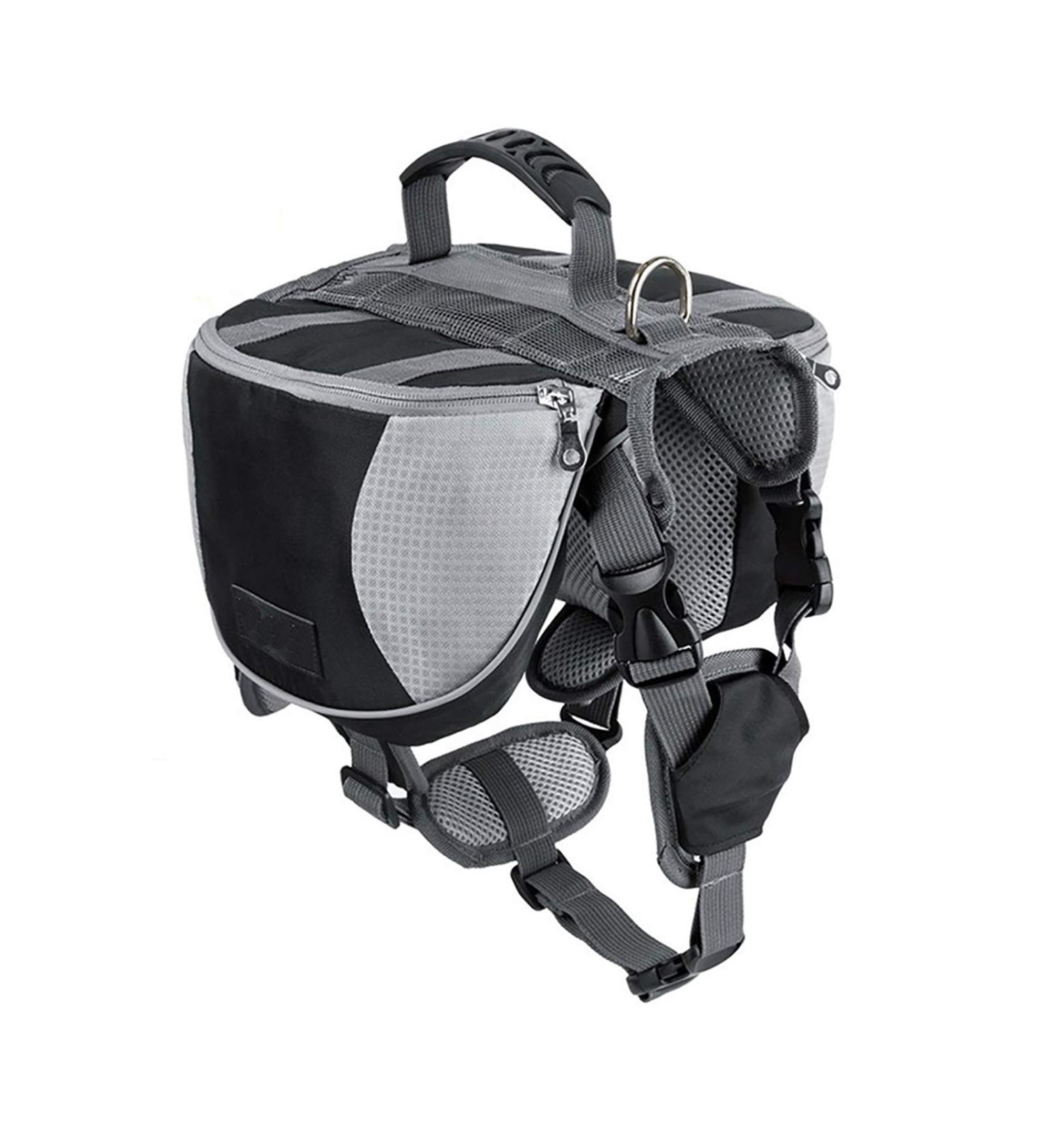 Lifeunion Adjustable Service Dog Supply Backpack Saddle Bag for Camping Hiking Training Black M - Buy Online on GoSupps.com