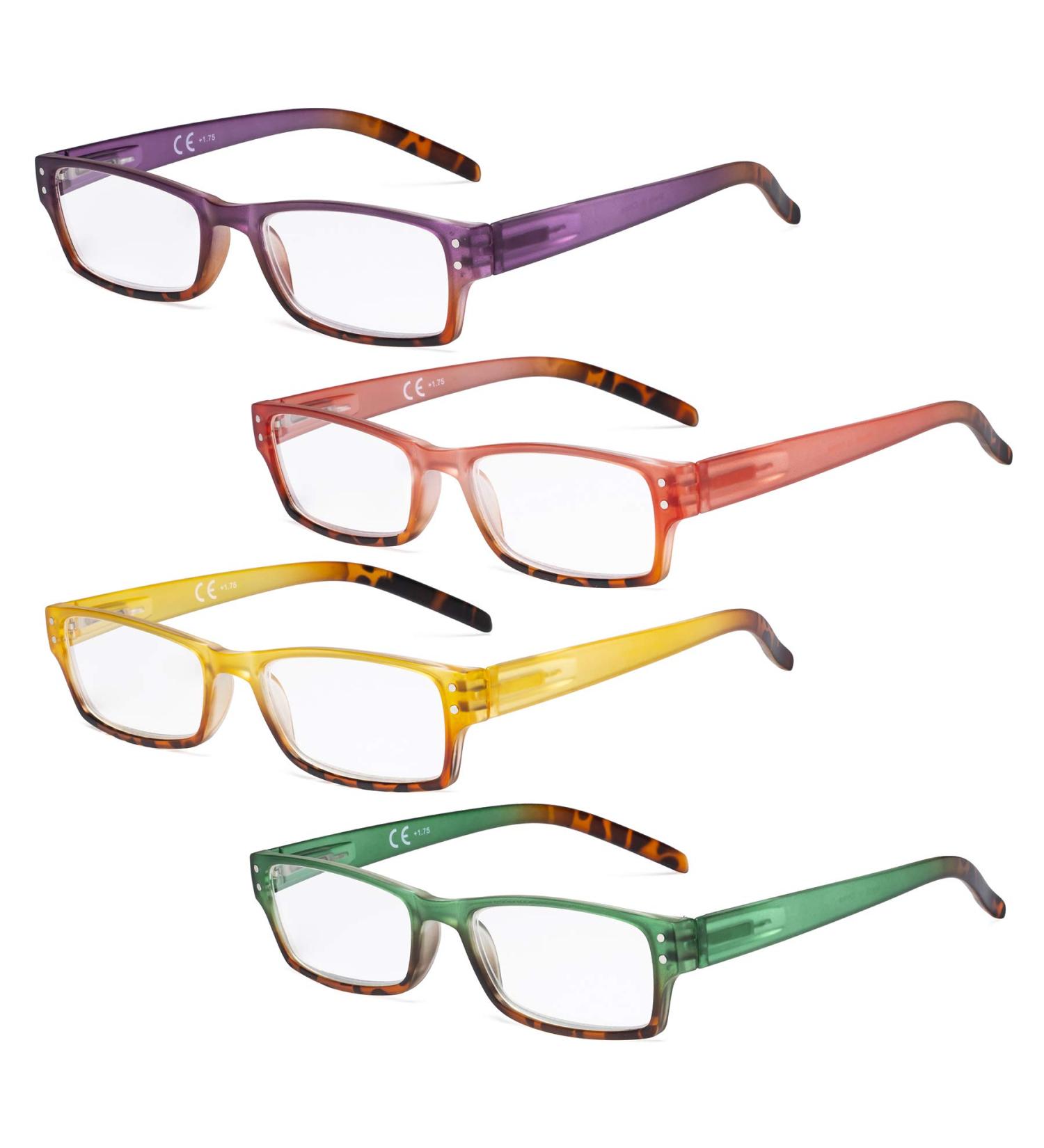 Eyekepper Women's Reading Glasses - Set of 4 | +3.50 Strength | Stylish & Comfortable Reading Glasses - Buy Online on GoSupps.com