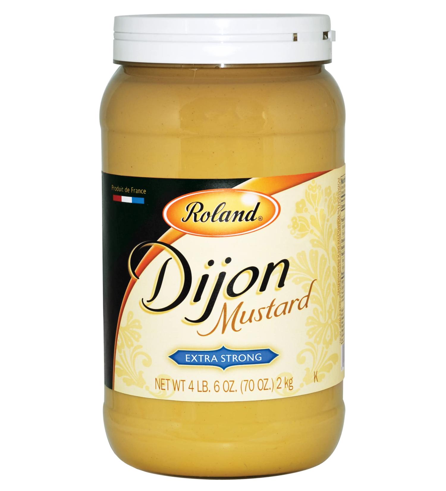 Roland Foods Extra Strong Dijon Mustard 4.4-Pound Jar - Specialty Imported Food - Pack of 1 - Buy Online on GoSupps.com