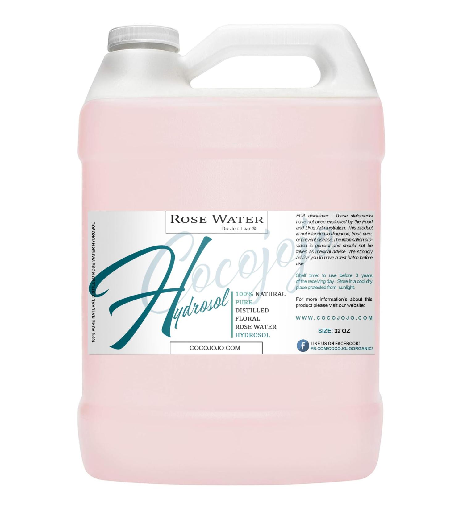 Hydrosol Spray Toner for face Rose Water Hydrating Face Mist, for Hydration Pure and Natural Rose Hydrosol for All Skin Types COCOJOJO Rose HYDROSOL - 32 oz - Buy Online on GoSupps.com