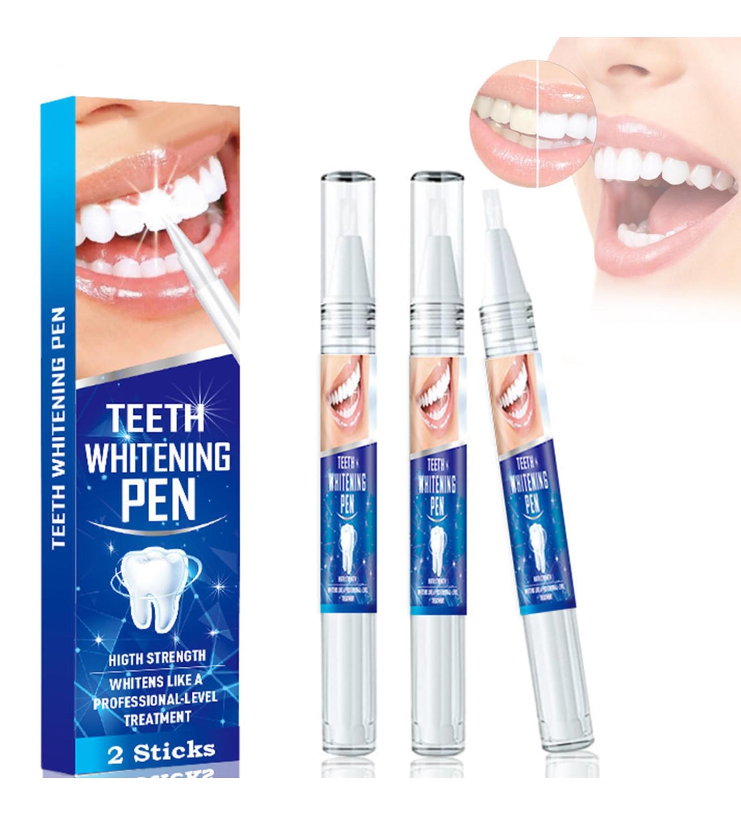 Pemarlis Teeth Whitening Pen - 2 Pack Bleaching Gel for Fast Effective Stain Removal & Gentle Whitening - Buy Online on GoSupps.com