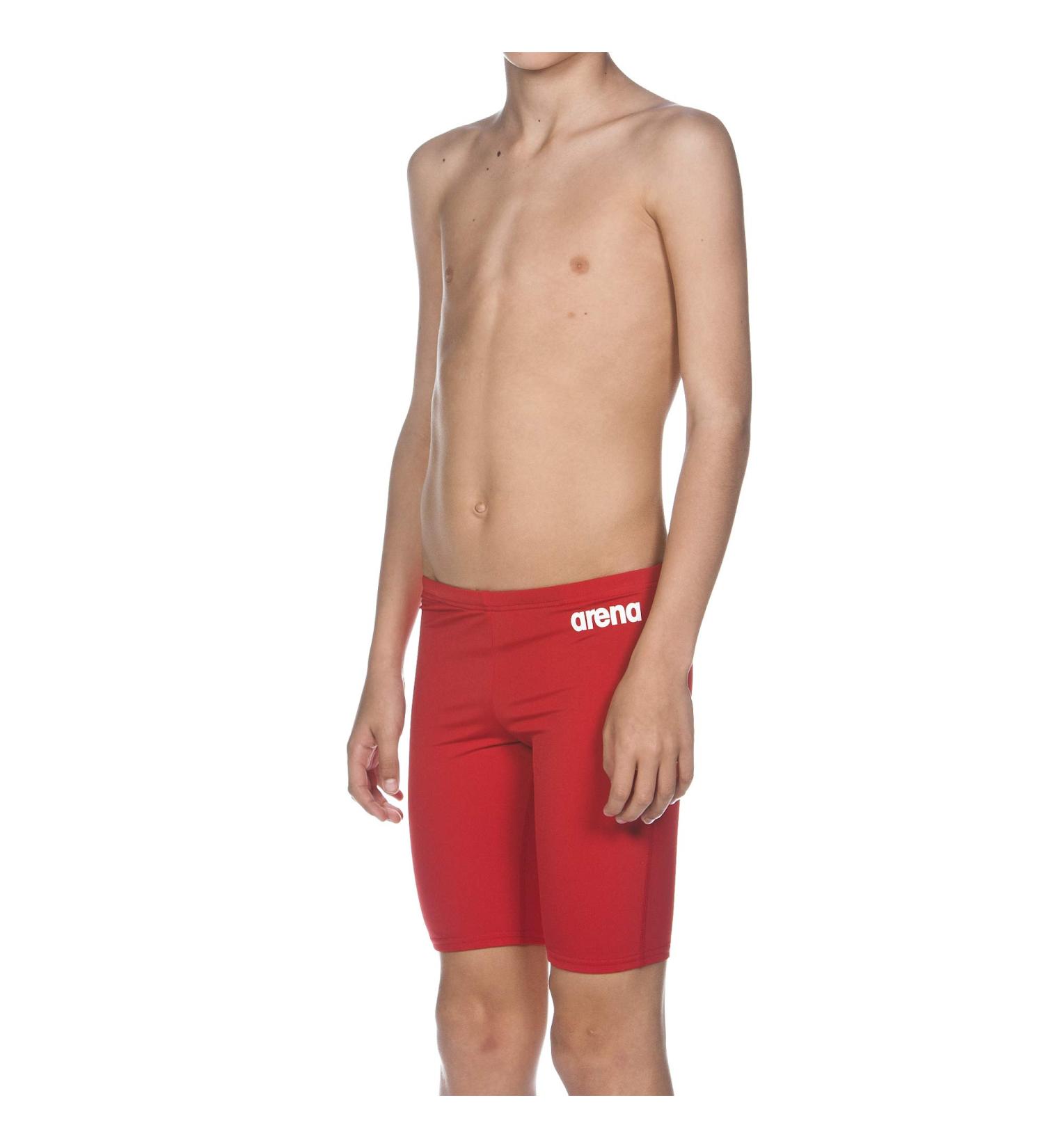 Arena Solid Junior Swimming Trunks - Chlorine-Resistant UV Protection 50+ MaxLife Material for Competitions - Buy Online on GoSupps.com