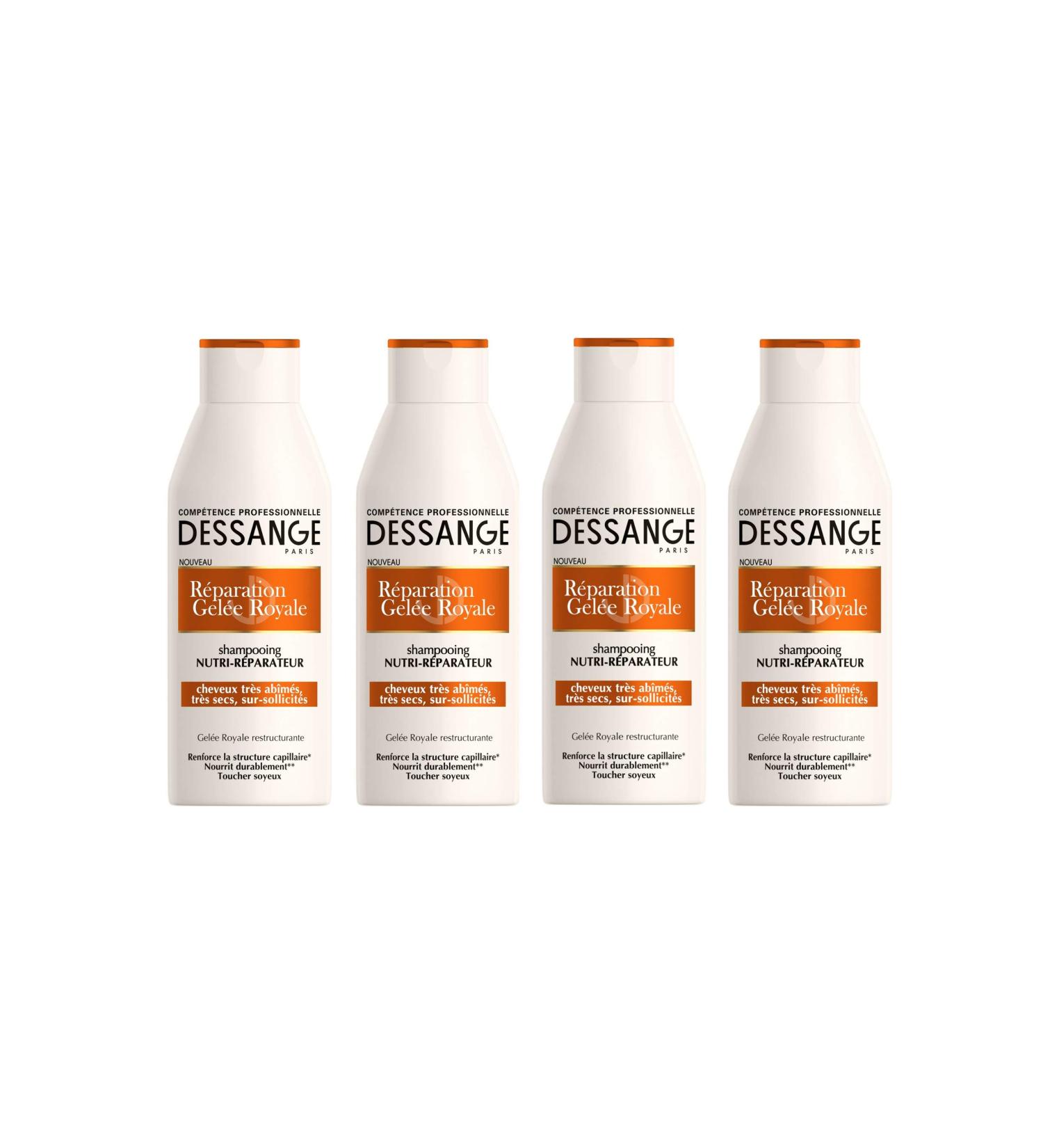 DESSANGE Royal Jelly Repair Shampoo 250 ml - Pack of 4 - Buy Online on GoSupps.com