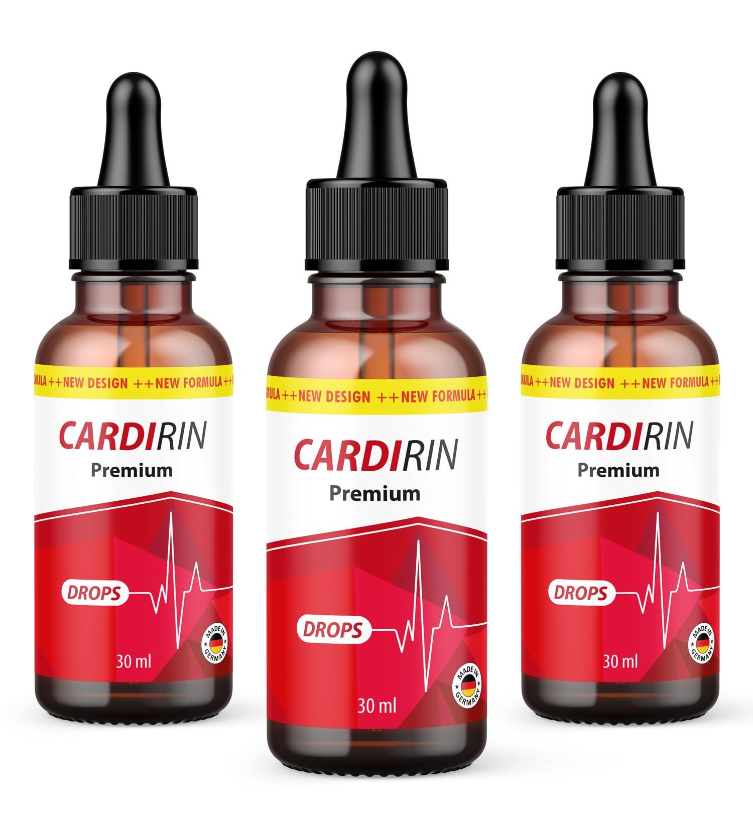 Cardirin Premium Drops | for men and women | 30 ml content 3x