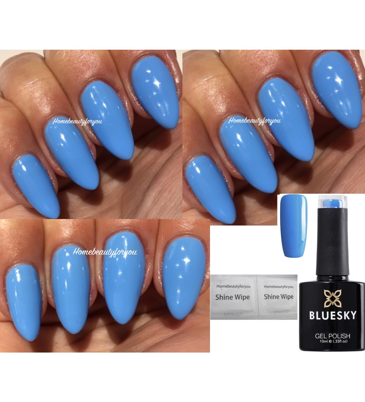 Bluesky A101 Light Sky Blue Iris Nail Gel Polish UV LED Soak Off 10ml - Buy Online on GoSupps.com