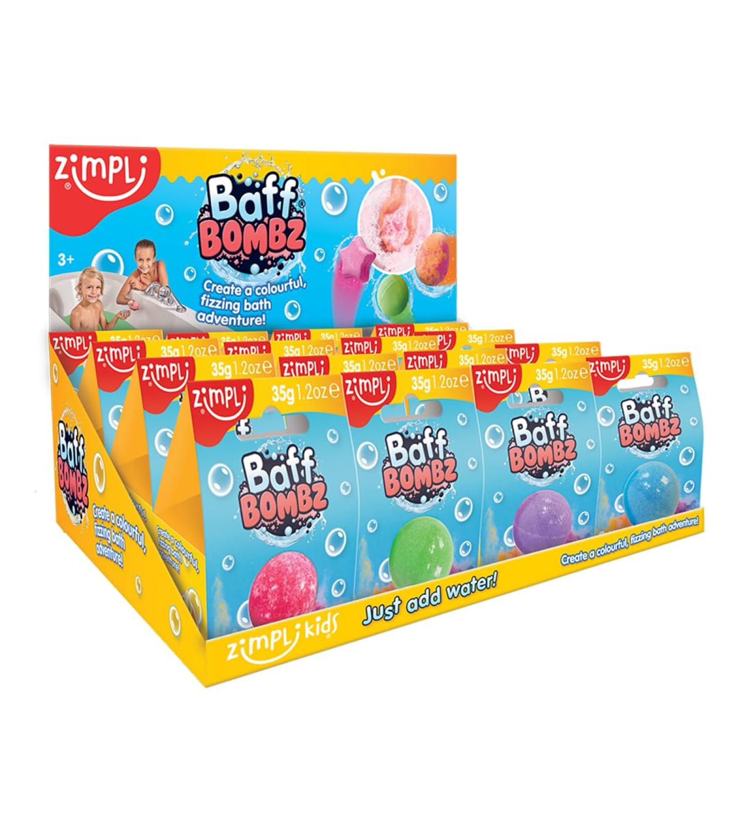 Zimpli Kids 16-Piece Bath Bombs Set - Vegan & Cruelty Free Spa Fizzers for Children's Parties - Buy Online on GoSupps.com