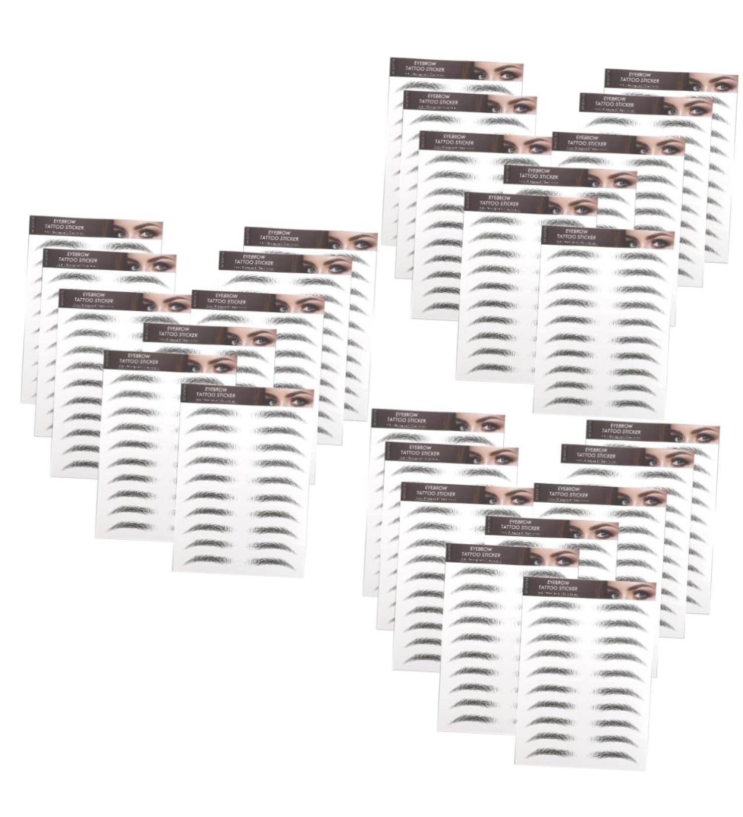 Abaodam 30 Pcs Imitation Eco Eyebrow Sticker stickers eyebrow stickers Black Eyebrows hair 6d - Buy Online on GoSupps.com