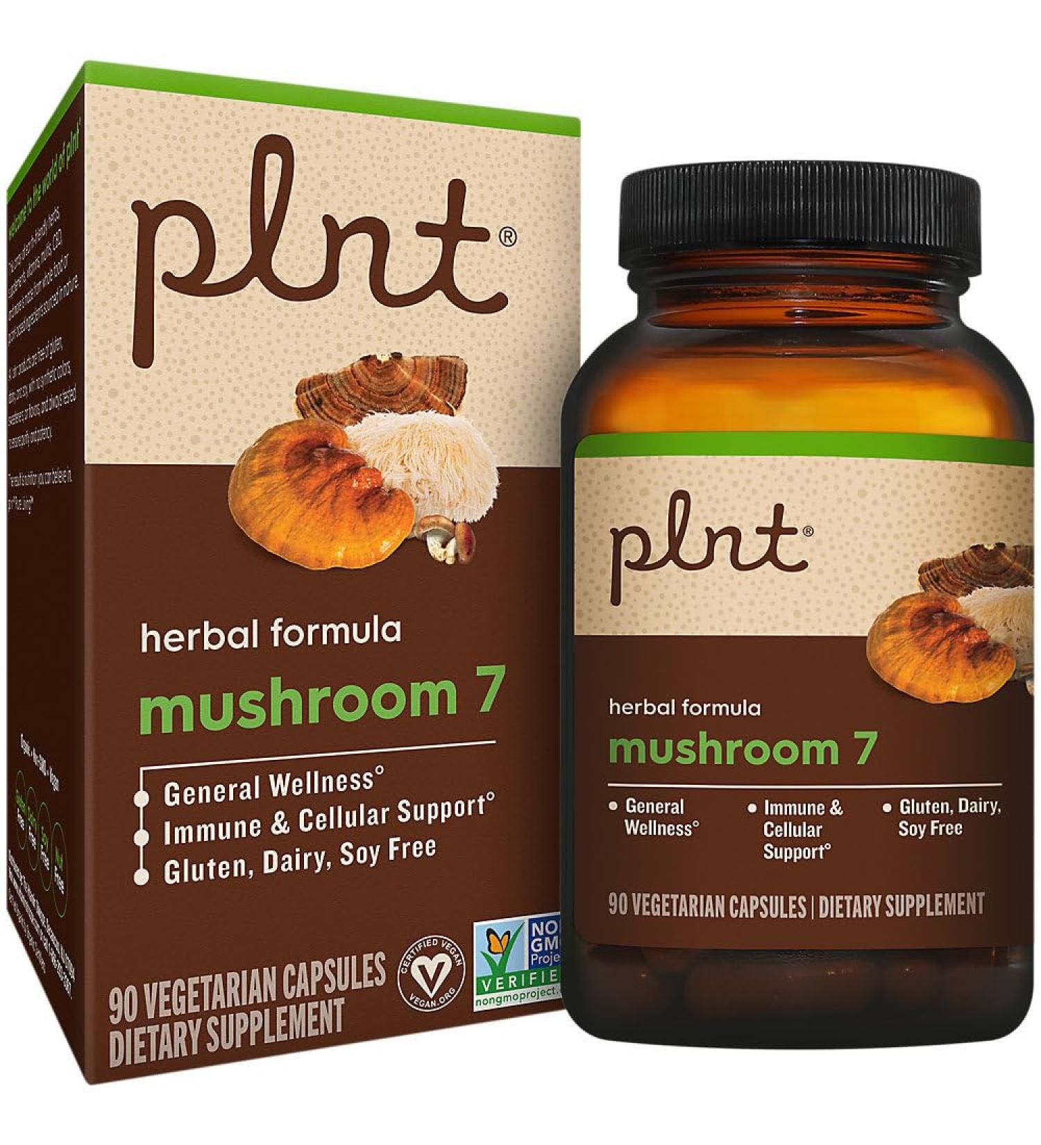 Mushroom 7 a" Herbal Formula a" Promotes General Wellness (90 Vegetarian Capsules) - Buy Online on GoSupps.com