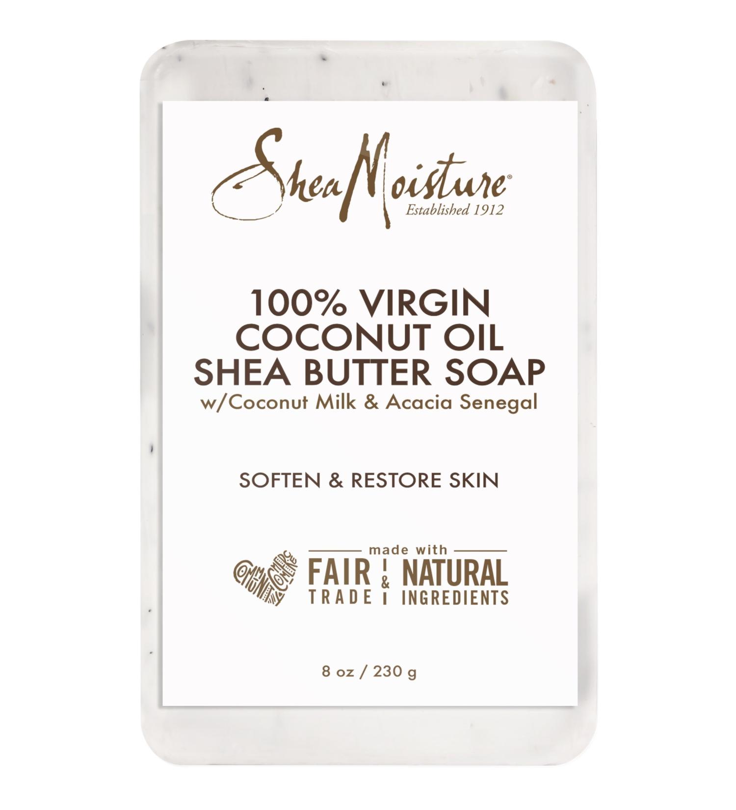 Buy SheaMoisture 100% Virgin Coconut Oil Butter Soap - 8 Oz | International Shipping Available - Buy Online on GoSupps.com
