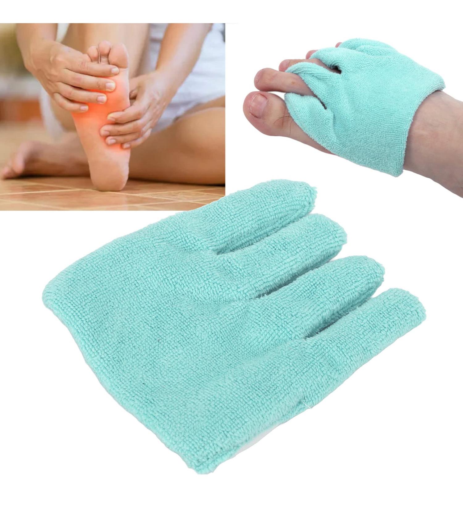 Foot Alignment Socks Terry Fine Fleece Toe Spreader for Pressure Relief & Correction (Light Green) - Buy Online on GoSupps.com
