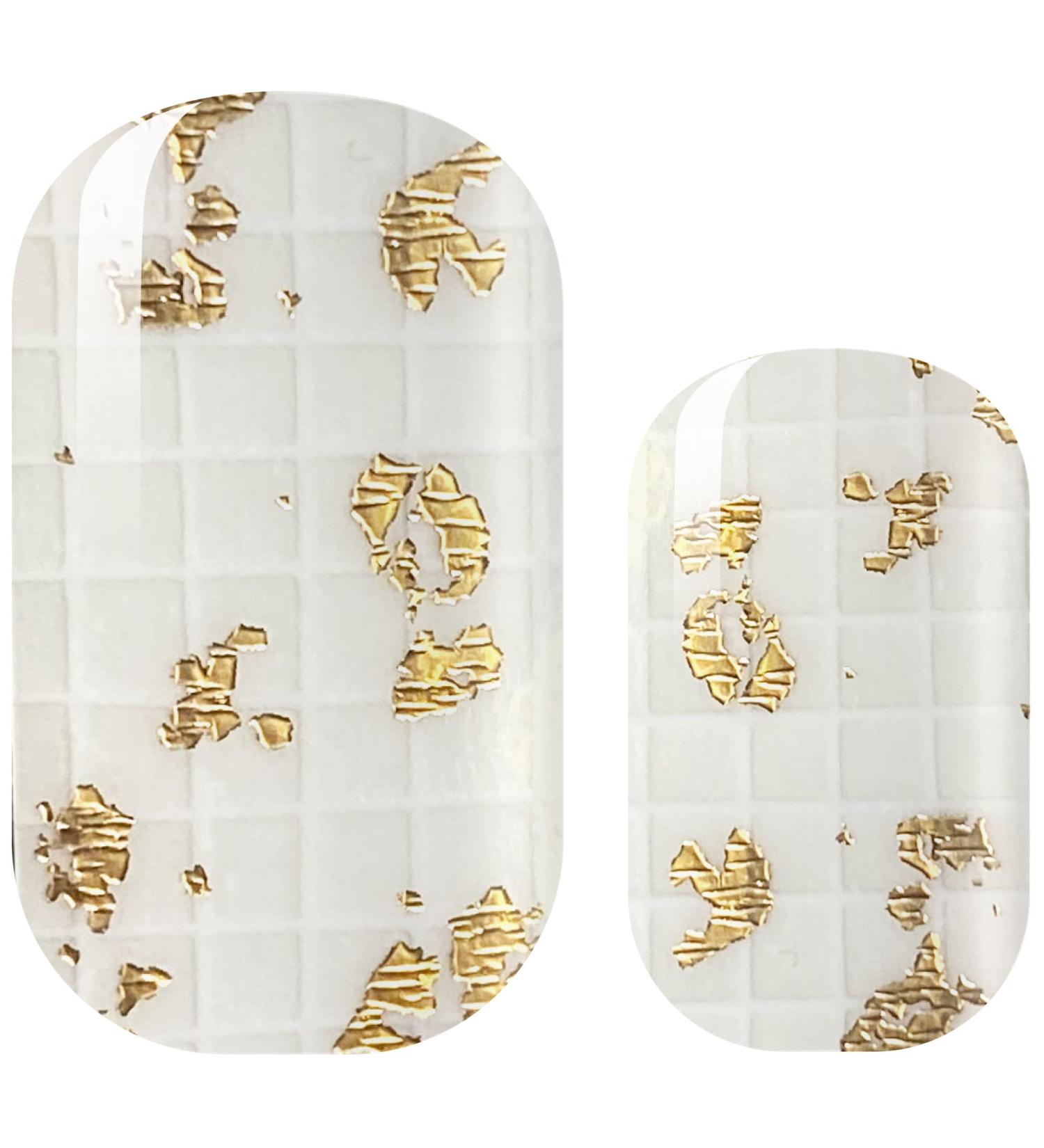 Avoa Beauty Nail Film - Off the Grid | White Gold Transparent Nail Art Wraps | Long-Lasting Self-Adhesive Design for Stunning Nails - Buy Online on GoSupps.com