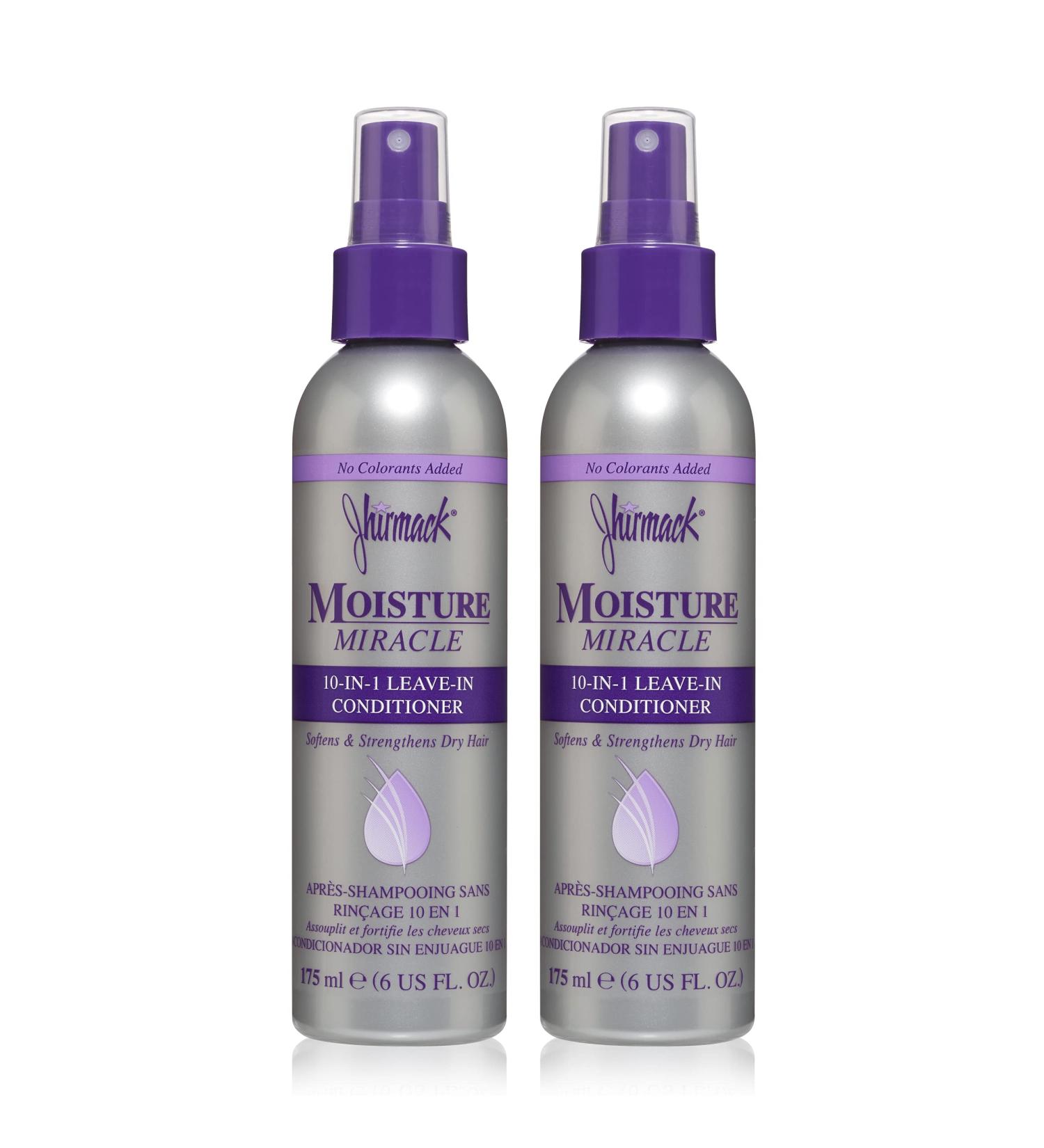 Jhirmack 10-in-1 Leave-In Conditioner Spray - Heat Protectant Detangler Softener & Repair | Vitamin E & B5 - Set of 2 (6 Fl Oz - Buy Online on GoSupps.com