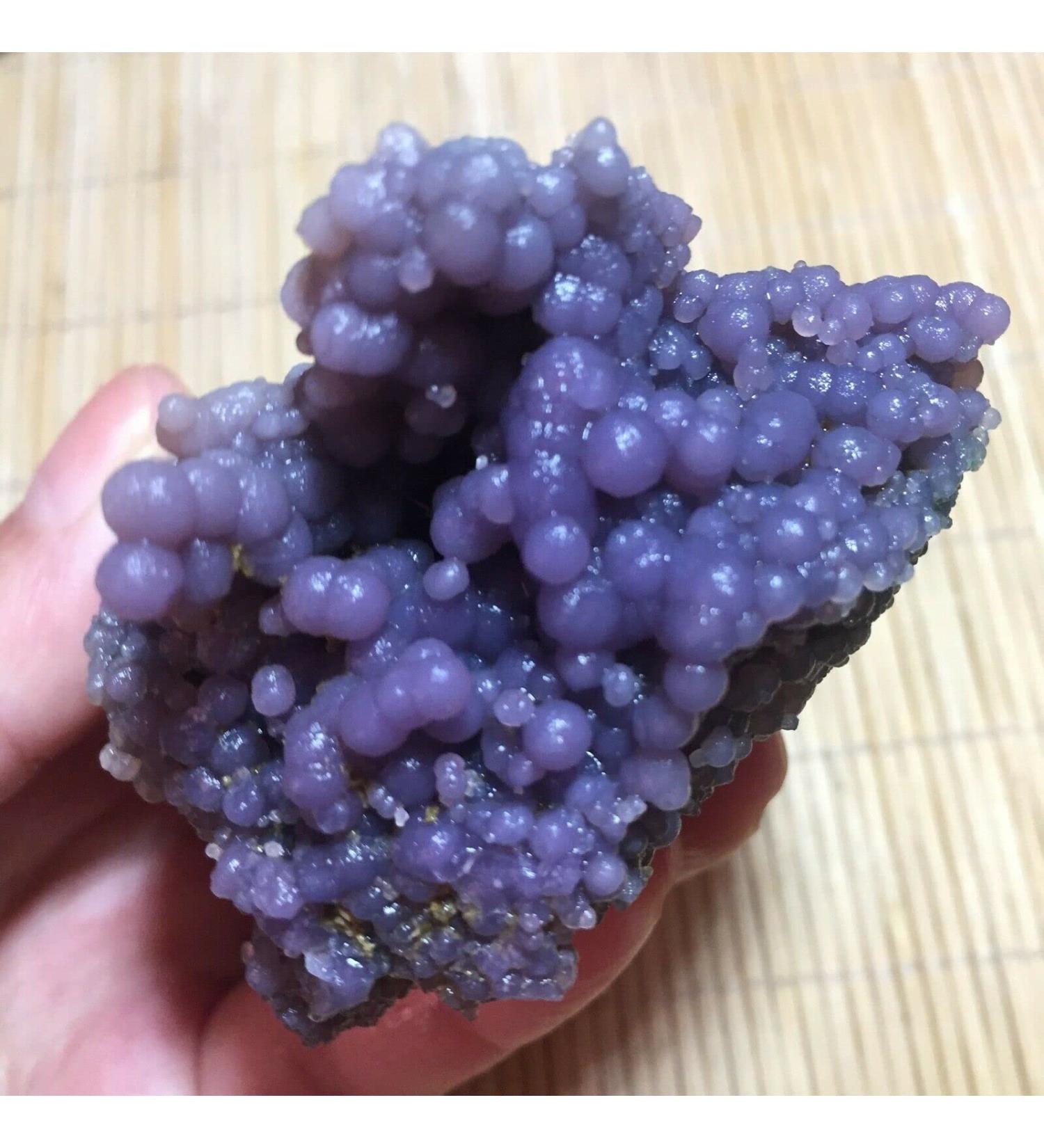 Natural Crystal Rough 160g Natural Grape Agate Chalcedony Crystal Lucky Stone - Buy Online on GoSupps.com