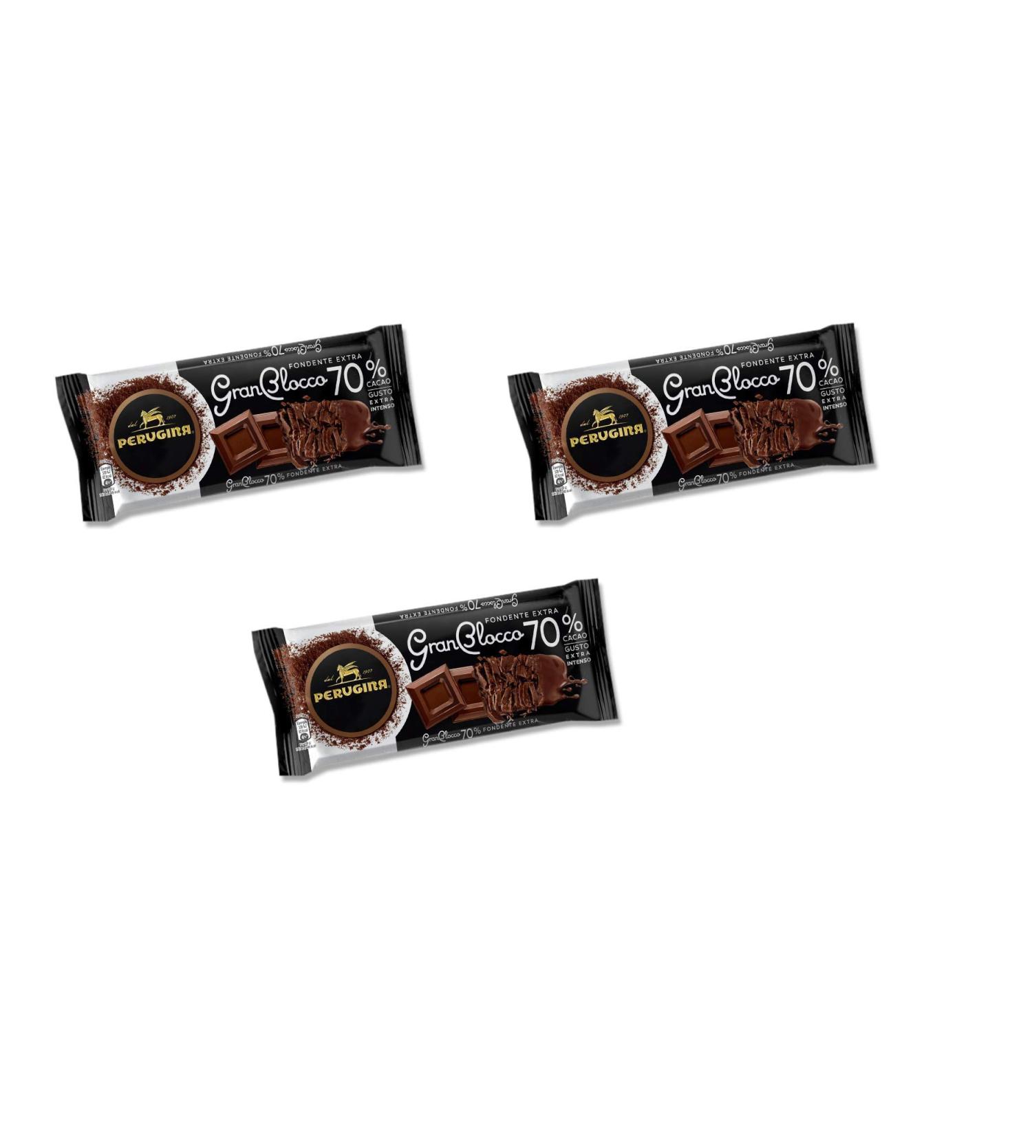 Perugina Perugina Gran Blocco Extra Dark Chocolate 70% Cocoa Extra Intense Taste 150g Gluten Free Chocolate Bar
