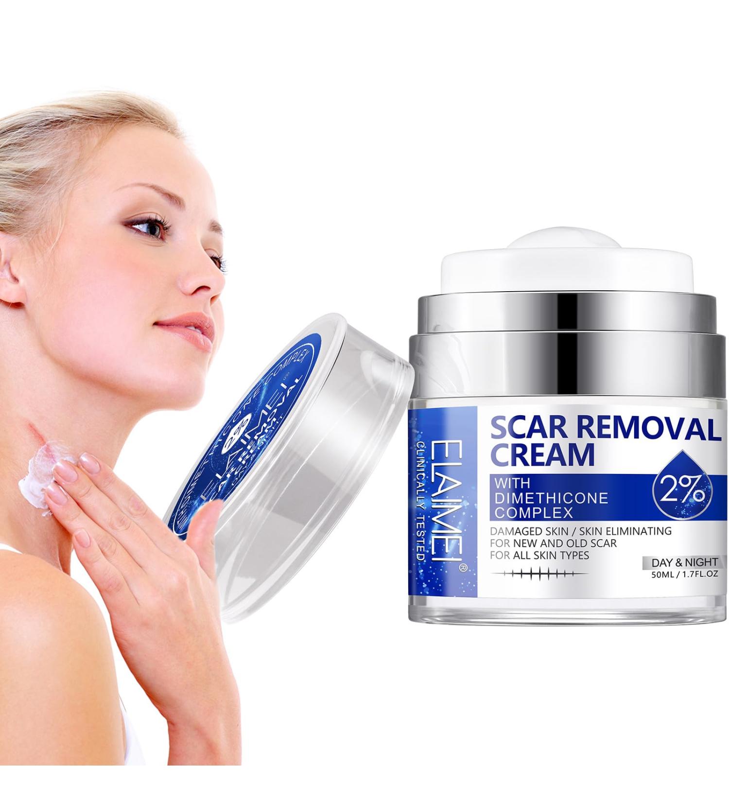 Uocasi Scar Removal Cream Scar Remover Treatment Butter Skin Repair Cream for New and Old Scars Effectively Repairs Facial Skin Cuts Stretch Marks Surgical Scars 50ML - Buy Online on GoSupps.com