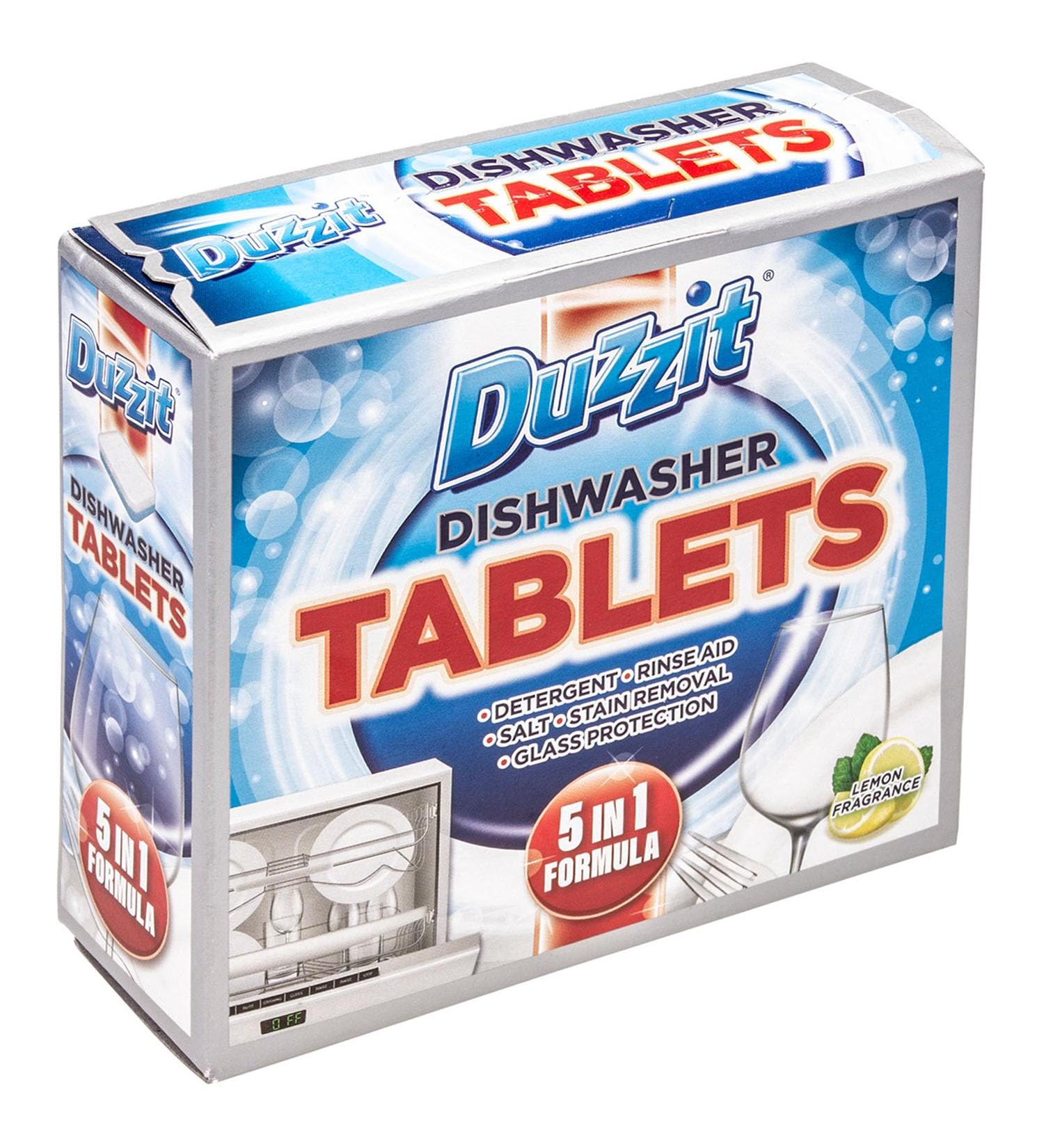 12 x 20g Dishwasher Tablets Detergent 5 in 1 Formula - Lemon Fragrance (Pack of 10)