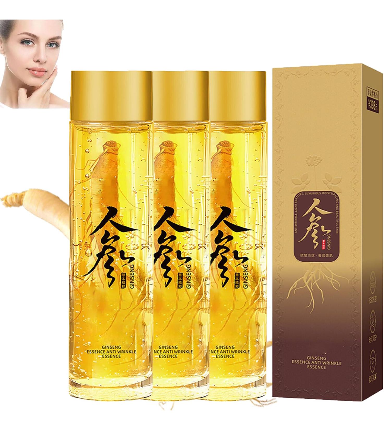 Ginseng Extract Liquid Ginseng Essence Water Anti Aging Serum Ginseng Serum Firming Sagging Skin And Reducing Fine Lines Essence (3PCS) - Buy Online on GoSupps.com