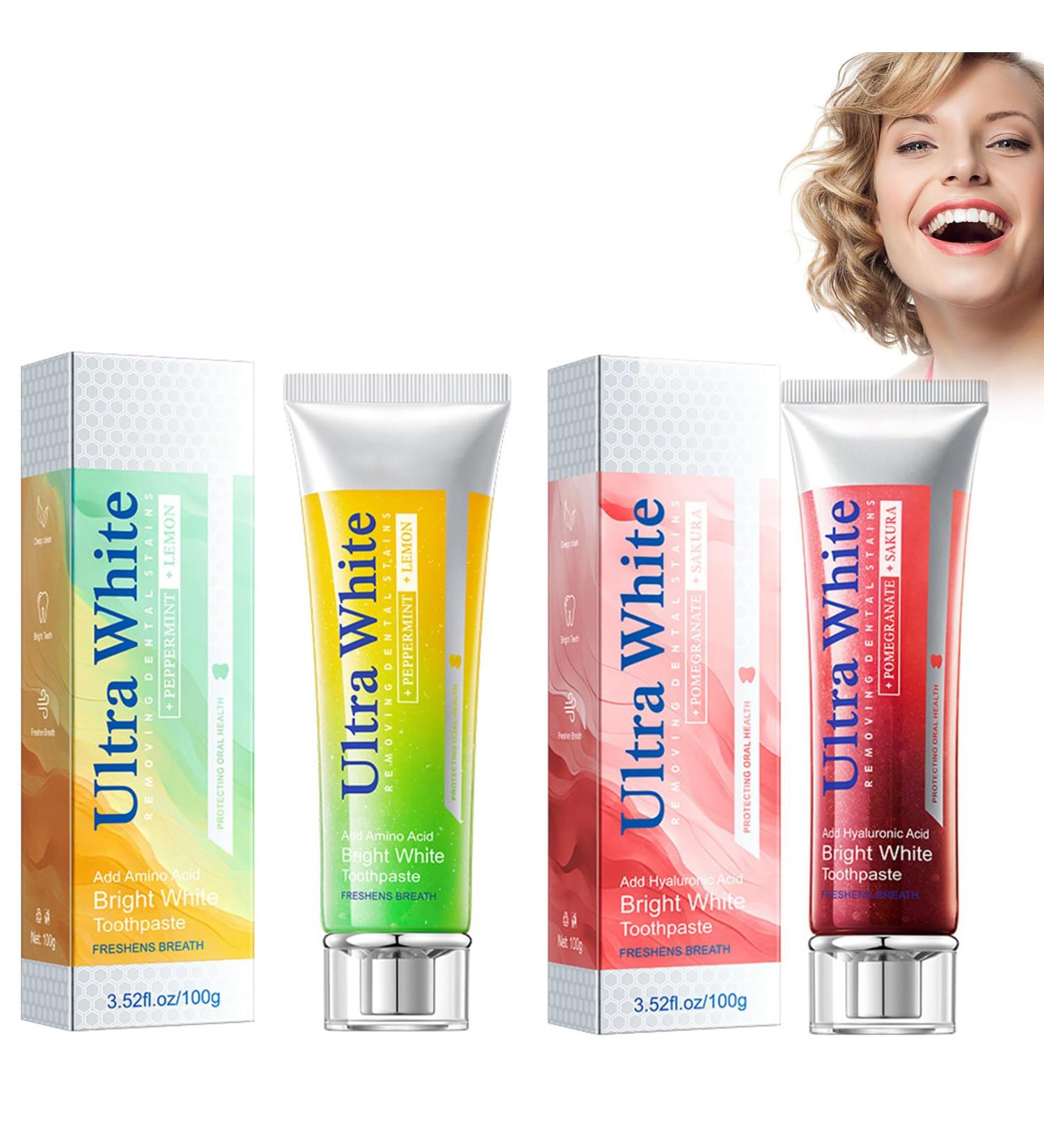 Shantou Yingji Refreshing Lemon Mint Toothpaste and Cherry Blossom Pomegranate Toothpaste White Toothpaste Whitening Removes Stains Tartar Soap1 12 - Buy Online on GoSupps.com