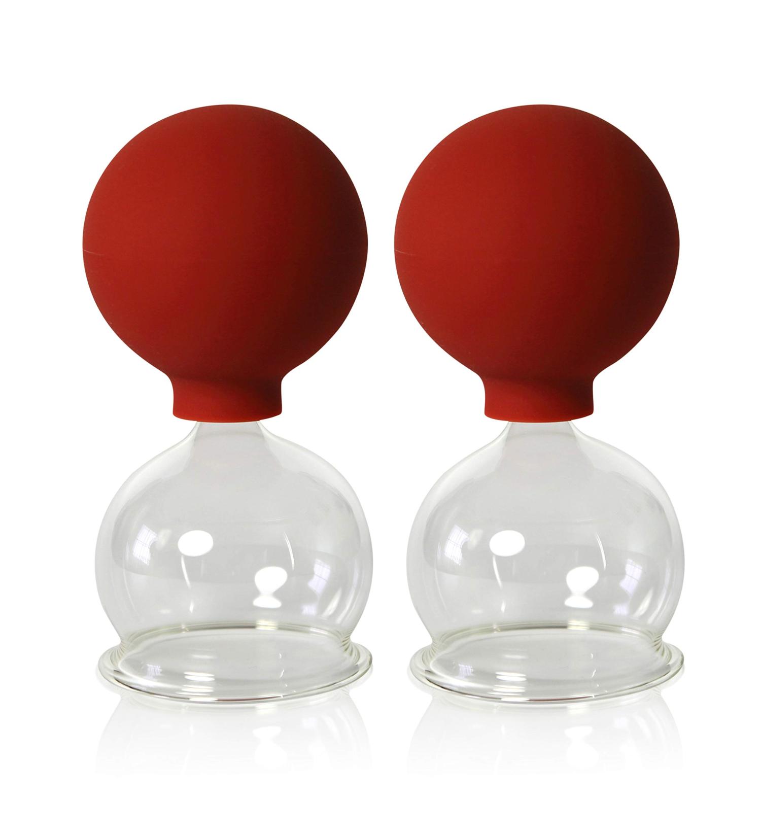 Buy Lauschaer Glass Cupping Glasses - 2pcs 50mm for Professional Fireless Cupping | Best International Shipping - Buy Online on GoSupps.com