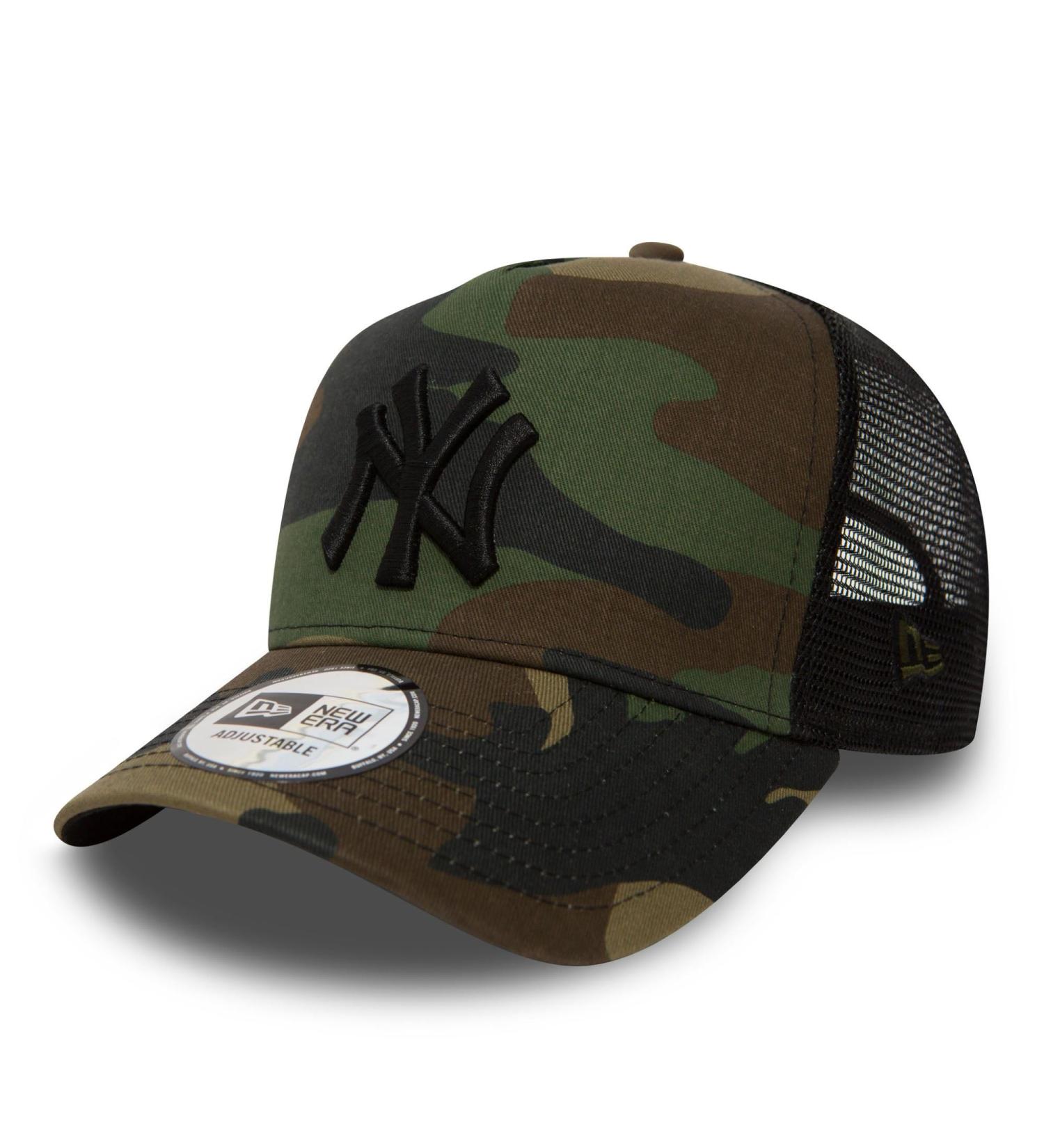 Buy New Era New York Yankees Adjustable Trucker Cap - Clean Trucker Woodland Camouflage - One Size Fits All International Shipping - Buy Online on GoSupps.com