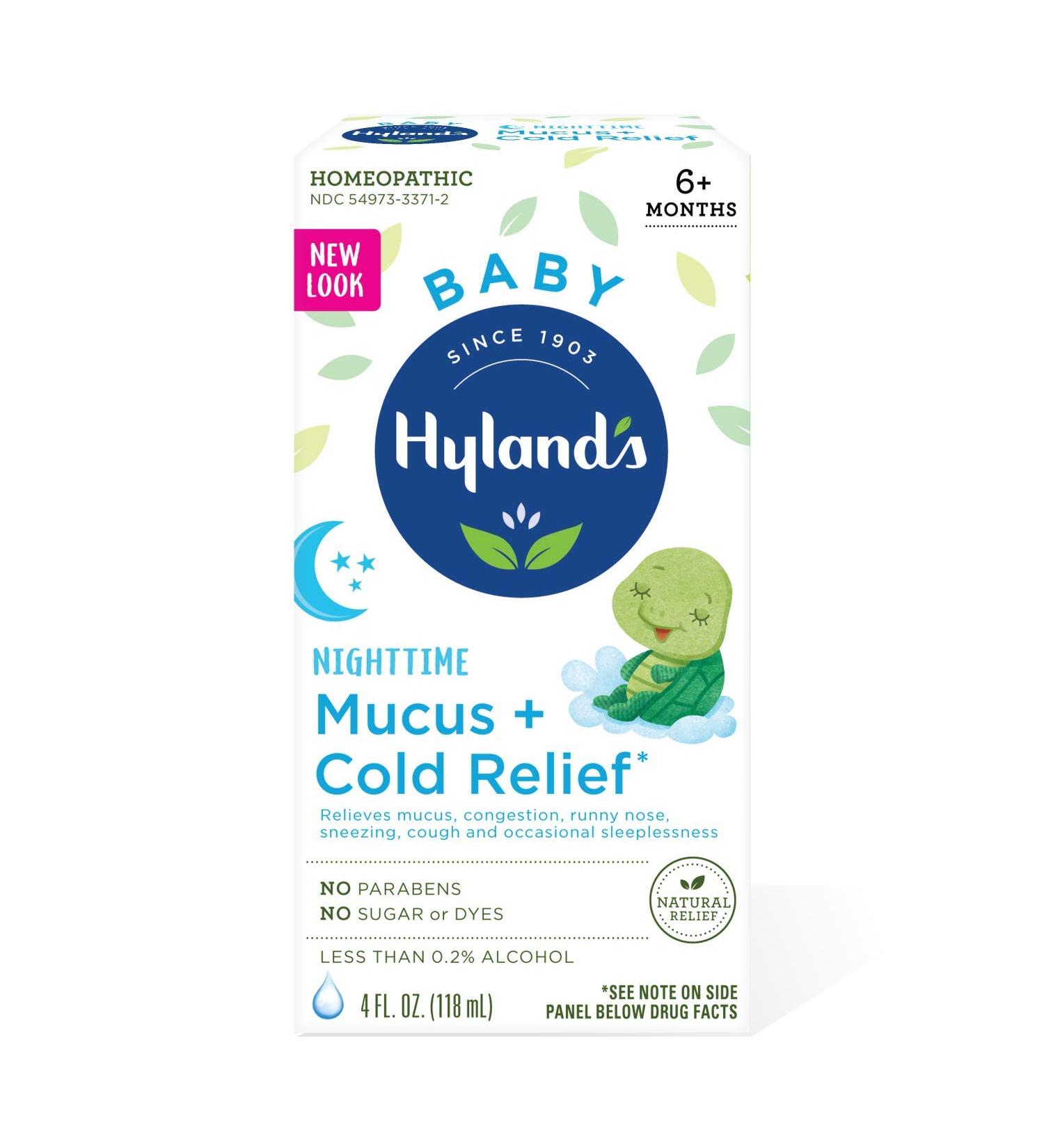 Hyland's Baby Mucus & Cold Relief - Nighttime Infant Cold Medicine & Decongestant - 4 Fl Oz - Buy Online on GoSupps.com