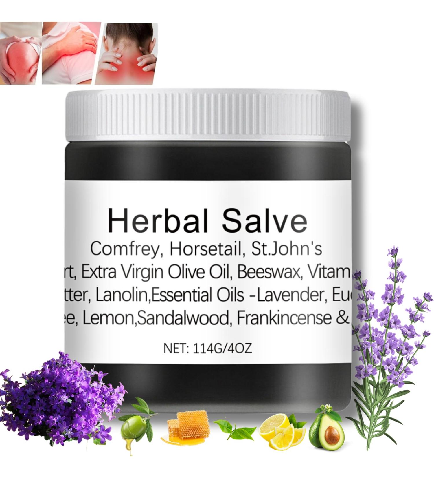 Herbal Salve Organic Herbal Salve Natural Joint Care Herbal Salve Comfrey Cream For Pain Organic Joint Cream Comfrey Salve Improves Mobility Reduces Swelling Comfrey Cream for Joint - Buy Online on GoSupps.com