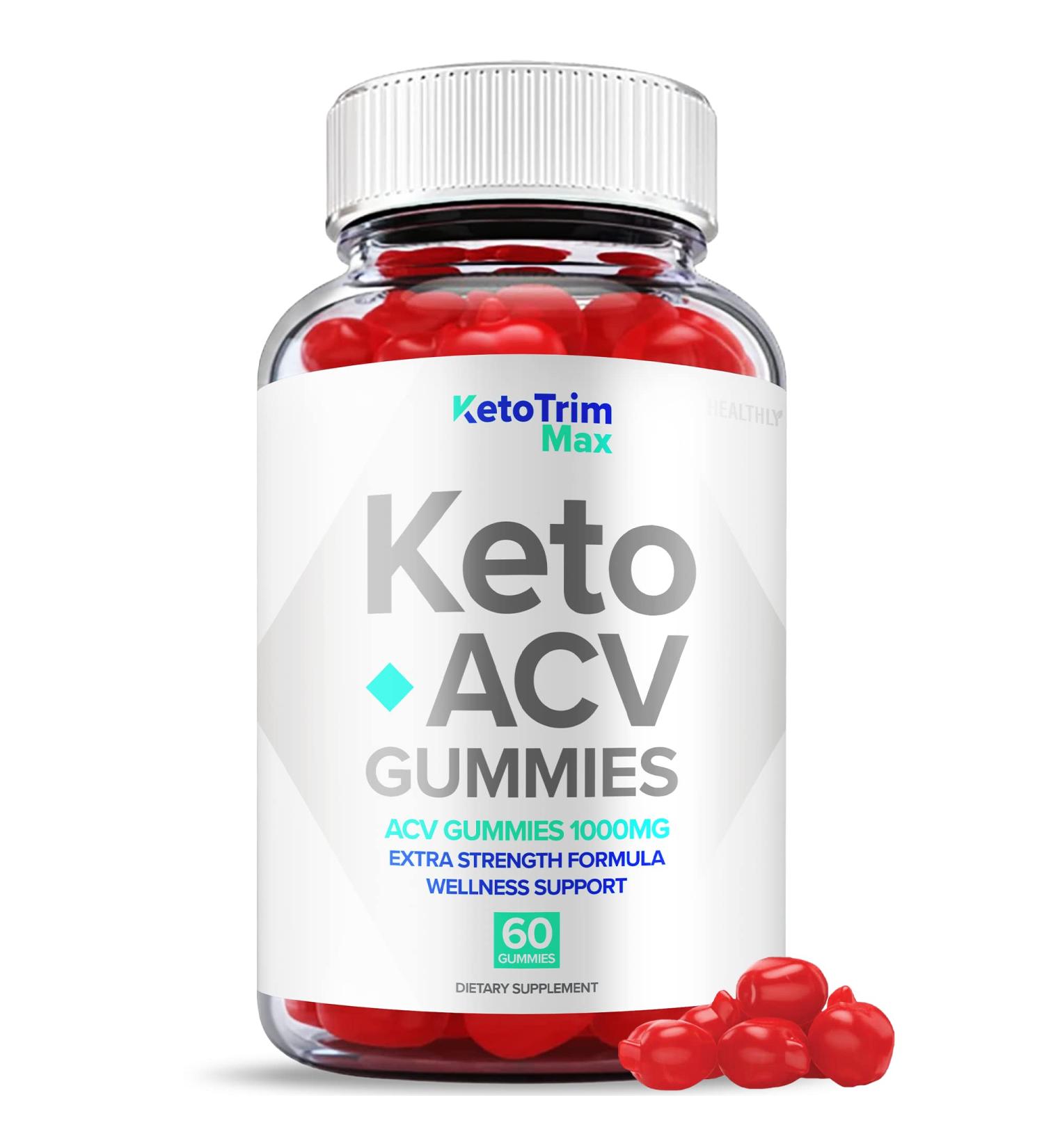 Keto Trim Max Gummies - Vegan Formula with ACV for Advanced Weight Loss - 60 Gummies - Buy Online on GoSupps.com