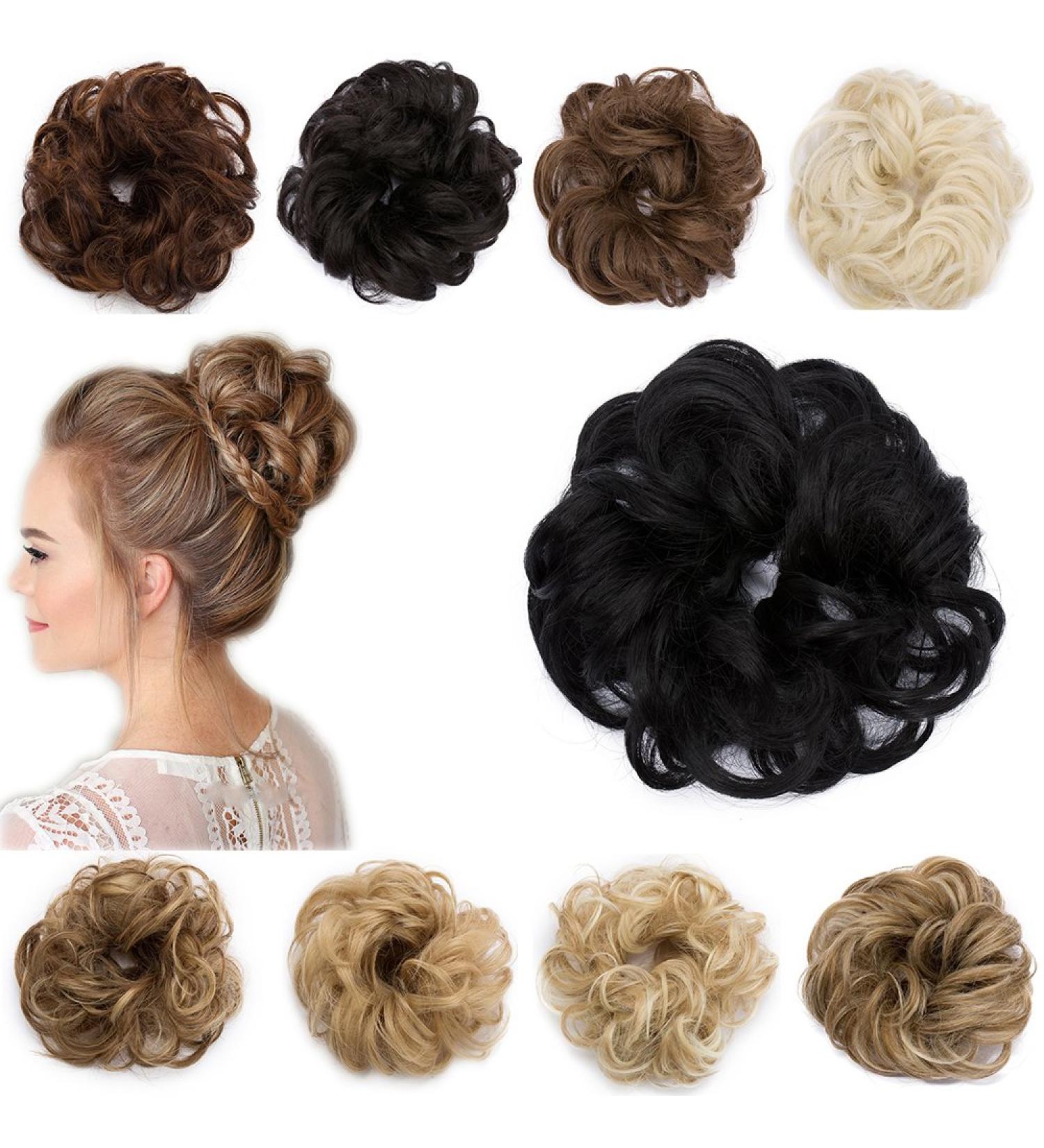 Scrunchie Hairpiece Bun | Wavy Messy Bun & Ponytail Hair Extension - International Shipping - Buy Online on GoSupps.com