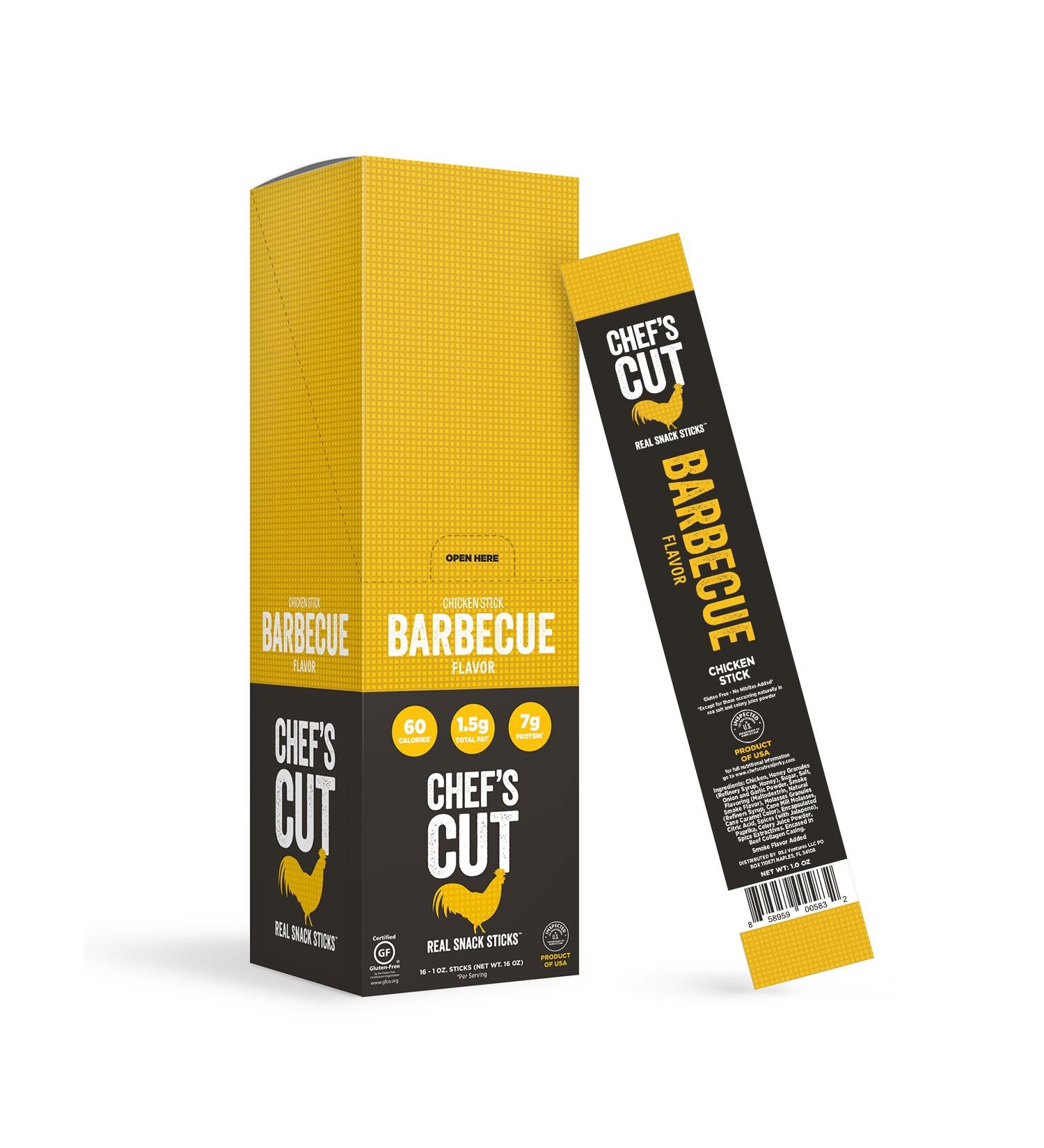 Chef's Cut Chicken Barbecue Sticks - 1oz (16 Count) | Real Snack Protein Bars - Buy Online on GoSupps.com