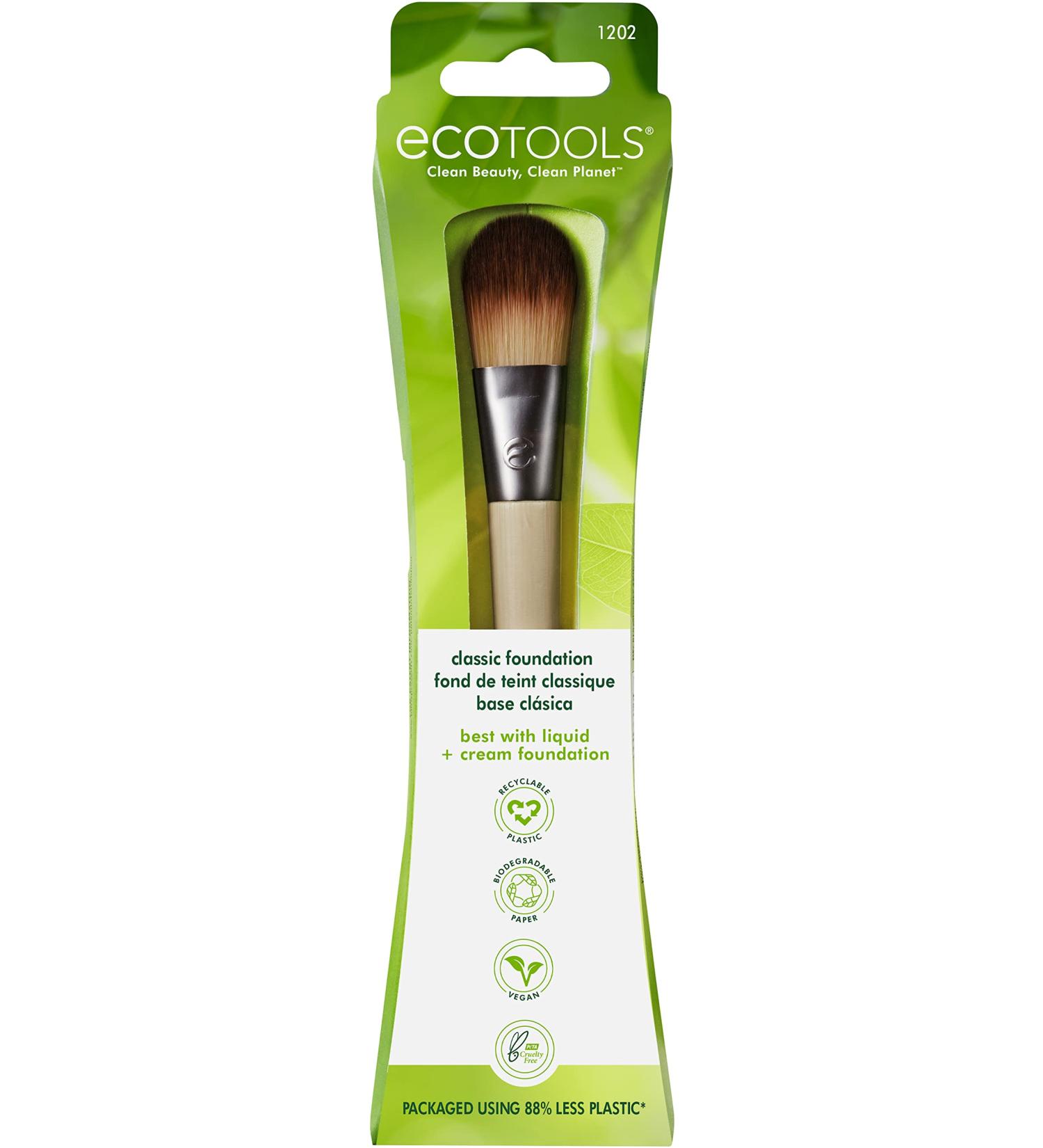 EcoTools Classic Foundation Brush | Eco-Friendly Makeup Brush for Flawless Application - Buy Online on GoSupps.com