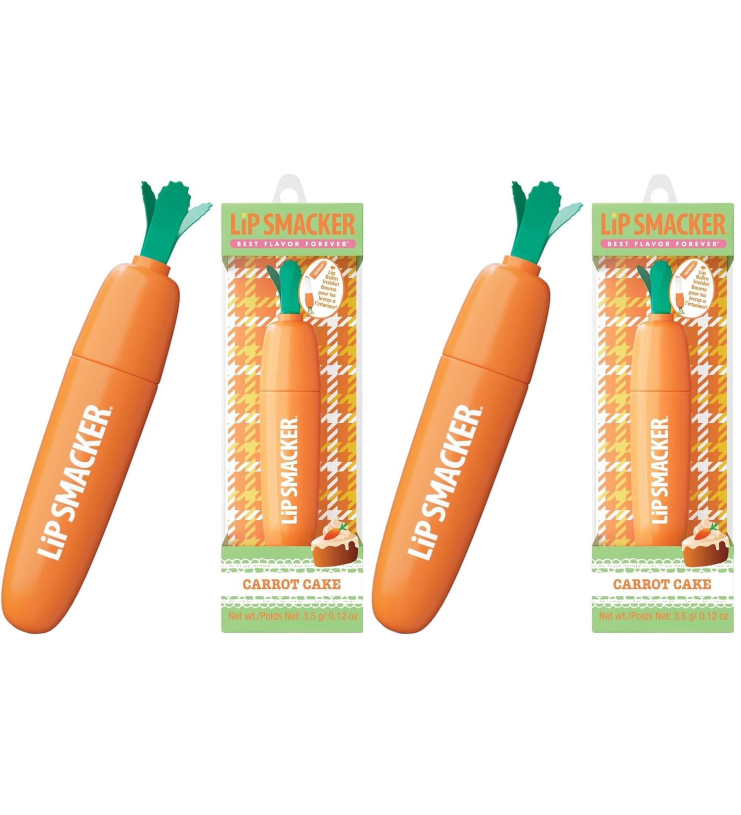 Lip Smacker Carrot Lip Balm Moisturizing & Nourishing Lip Care Adorable Easter-Themed Collectible Fun & Giftable for All Ages - Carrot Cake (Pack of 2) Carrot Cake Pack of 2 - Buy Online on GoSupps.com