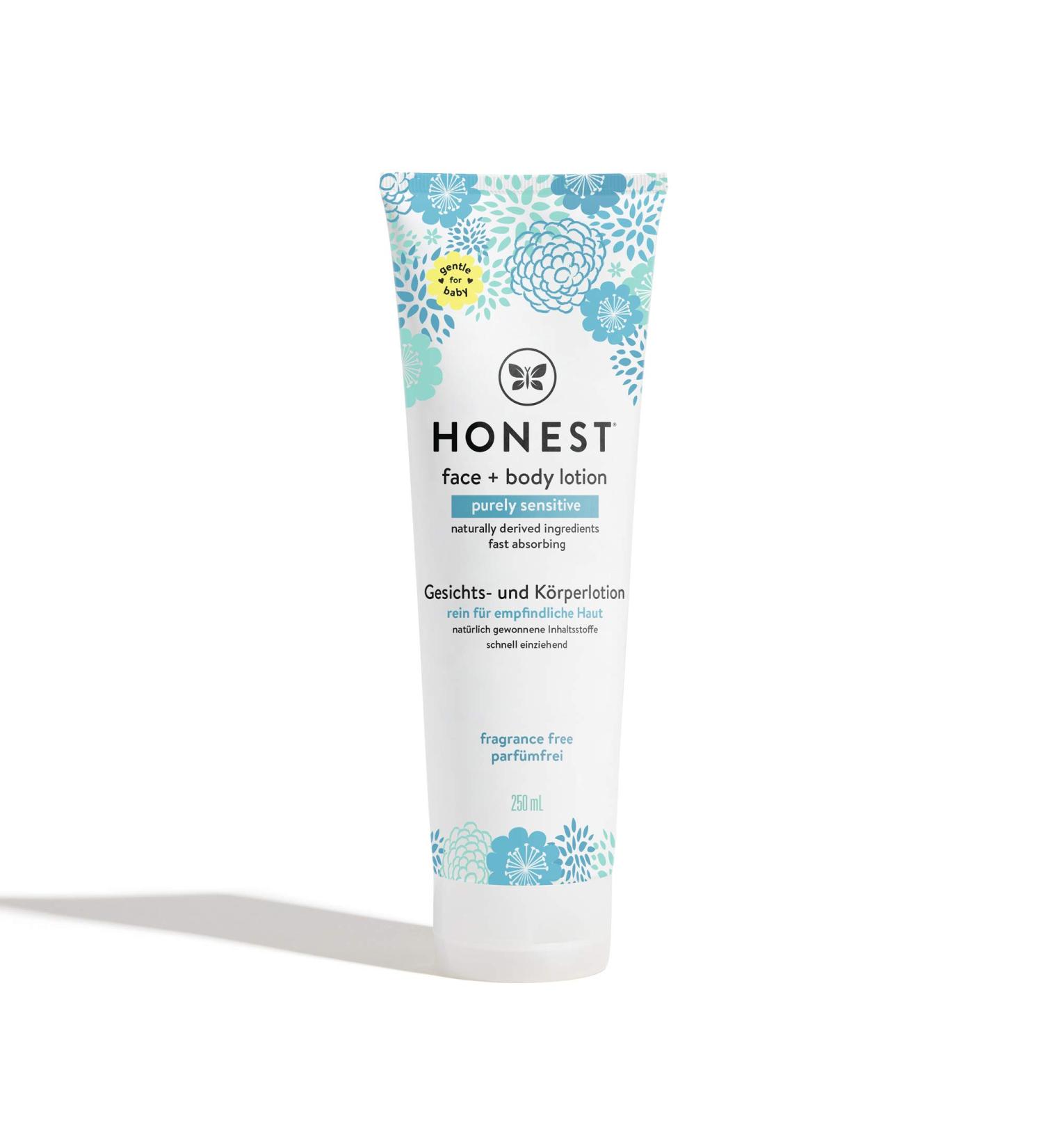 Purely Simple Face + Body Lotion by HONEST | Fragrance Free | 100% Natural Ingredients - Buy Online on GoSupps.com