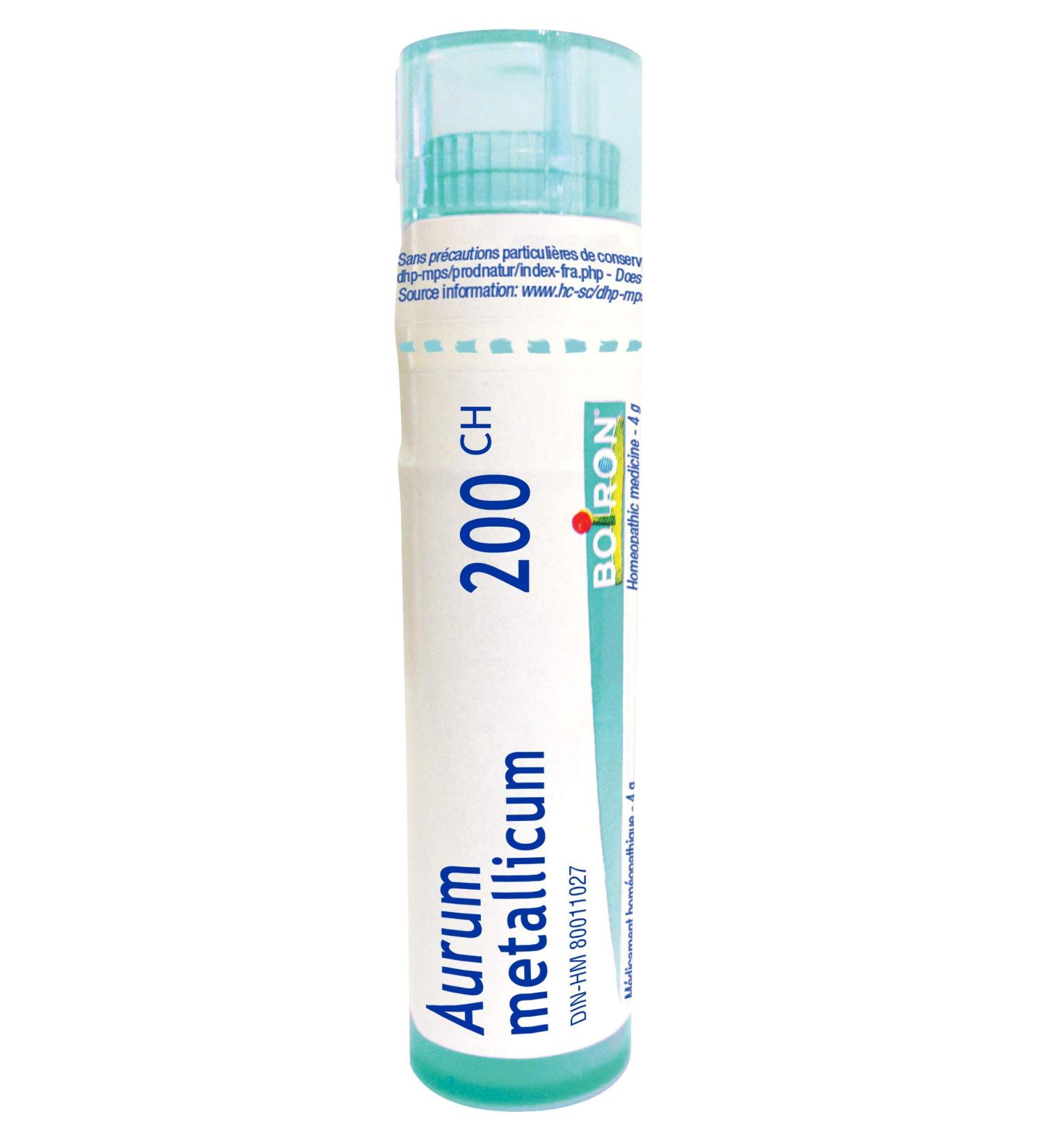 Boiron Aurum Metallicum 200ch / 200 C 4g Homeopthic Medicine Multi Dose Tube By Boiron Canada 4 g (Pack of 1) - Buy Online on GoSupps.com