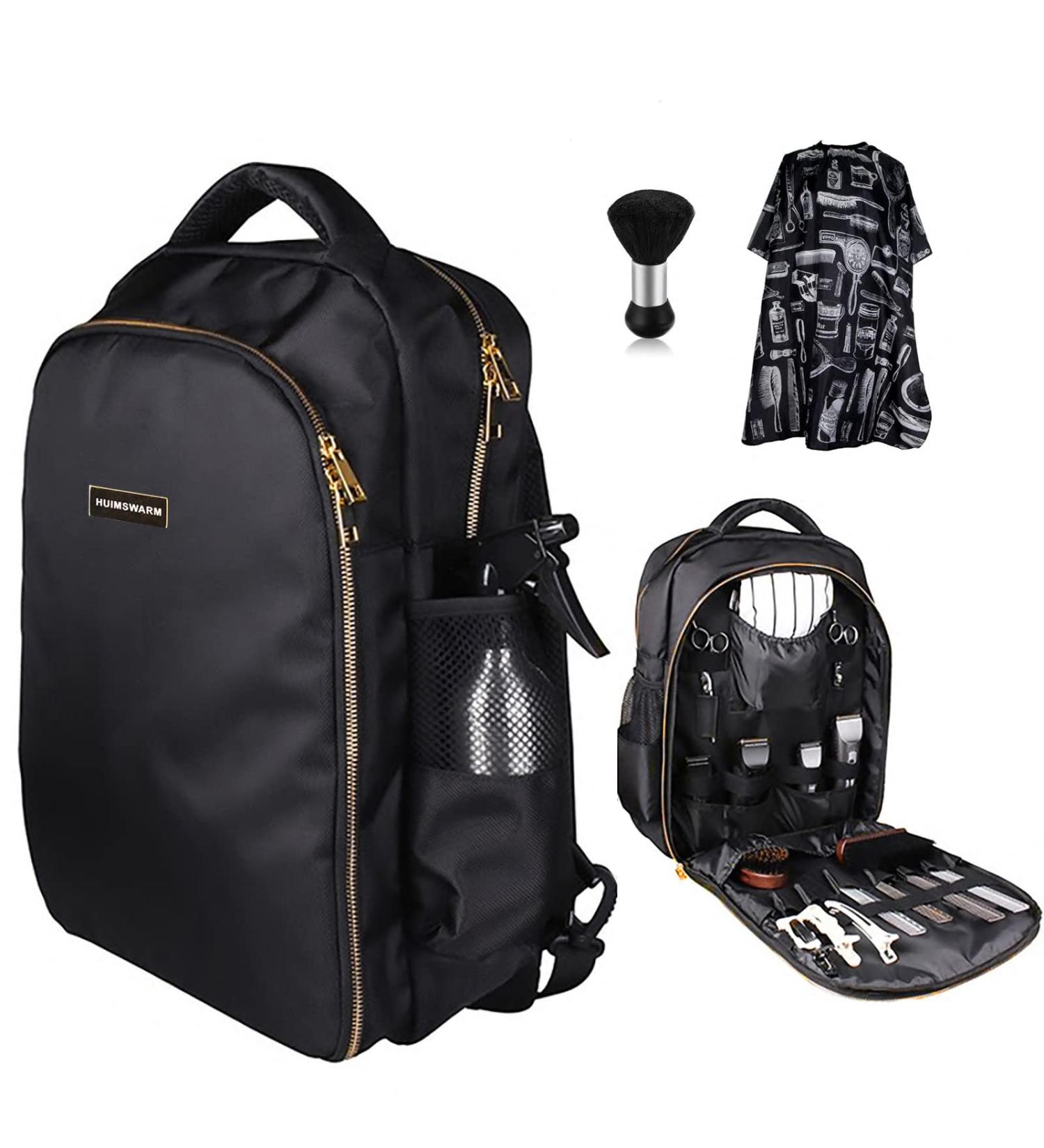 Barber Supplies Backpack with Cape, Brush & Clippers Bag | Professional Hair Cutting Kit Backpack with Water-Proof Design and Large Capacity - Ideal for Barber Accessories - Buy Online on GoSupps.com