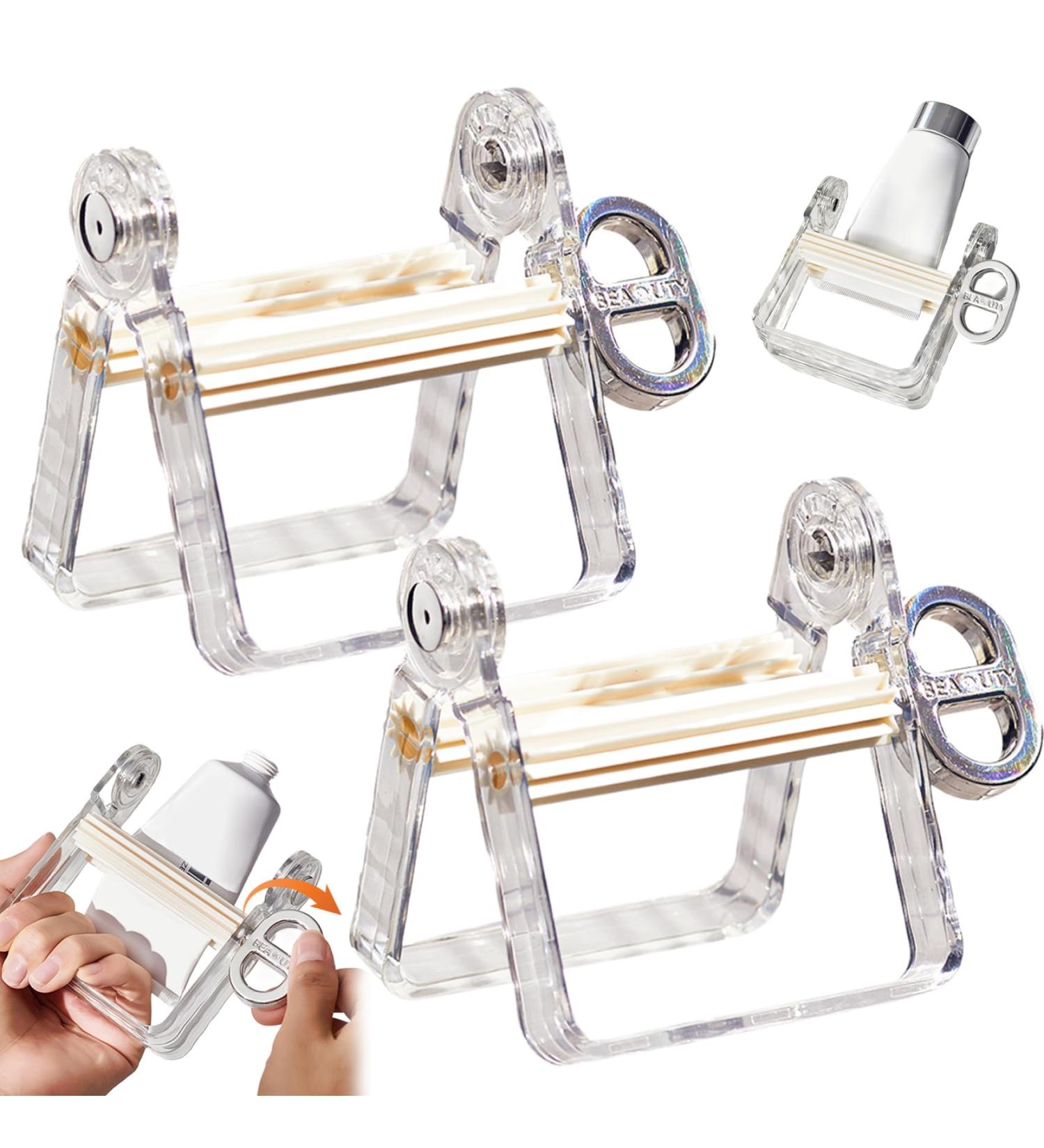 Toothpaste Squeezer Roller Toothpaste Tube Squeezer Tool 2Pcs Plastic Toothpaste Tube Squeezer Toothpaste Roller Dispenser with Rotatable Handle Toothpaste Seat Holder Stand Puts an End to Waste - Buy Online on GoSupps.com