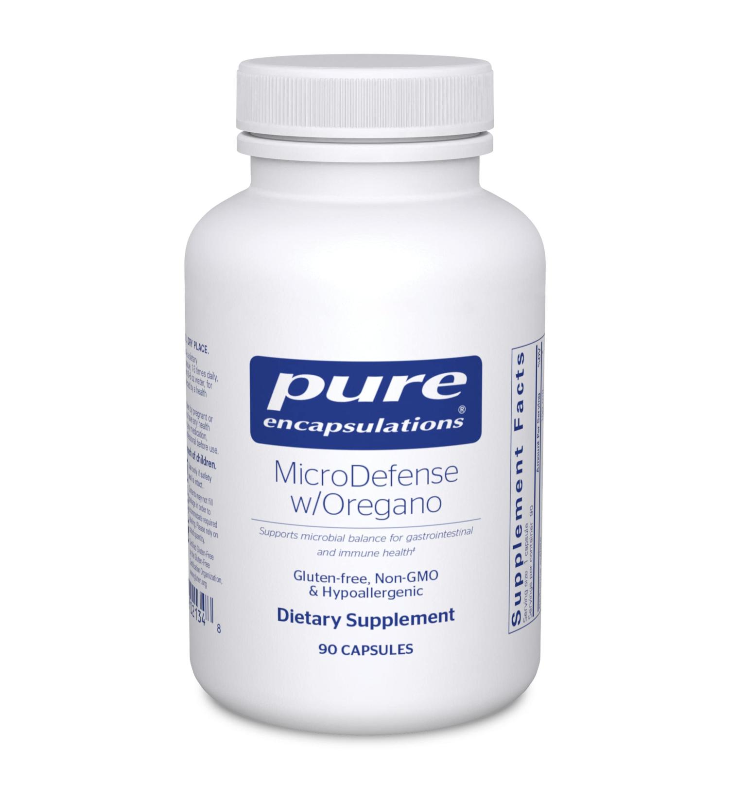 Pure Encapsulations MicroDefense with Oregano - 90 Capsules for Healthy GI Tract Function - 90 Count - Buy Online on GoSupps.com