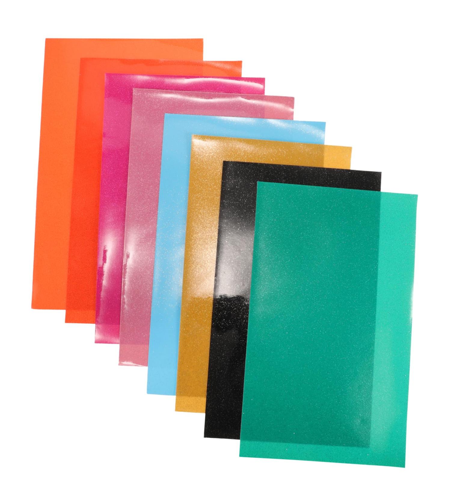 Anneome Fake Jelly Leather 8 Sheets Jelly Leather Earring Making Materials Furniture Upholstery Fabric Earrings Glossy - Buy Online on GoSupps.com