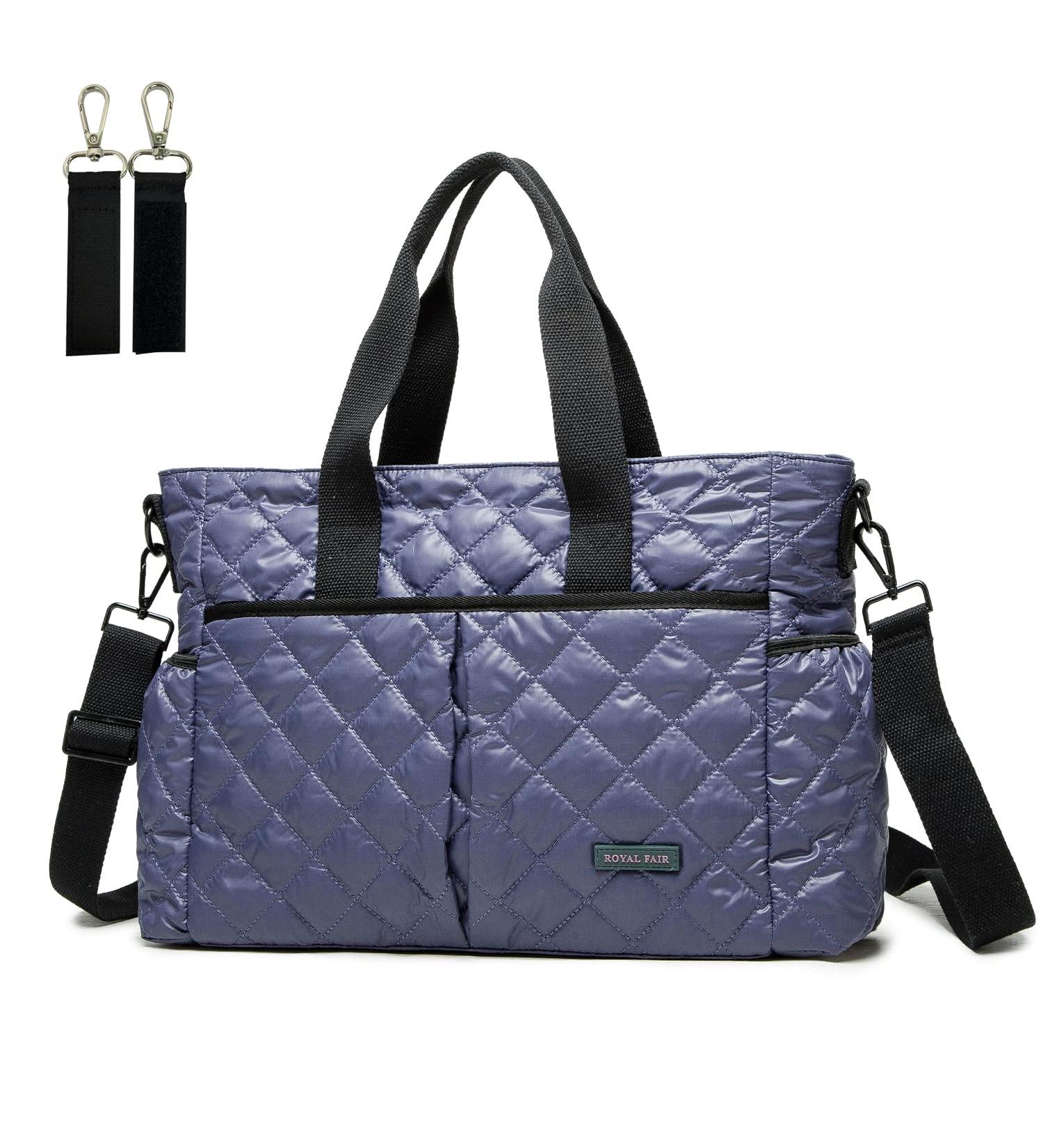 Royalfair Baby Diaper Pocket - Small Travel Messenger Bag with Insulating Bag & Hook (40x28x12.8 cm Violet) | Best International Shipping - Buy Online on GoSupps.com