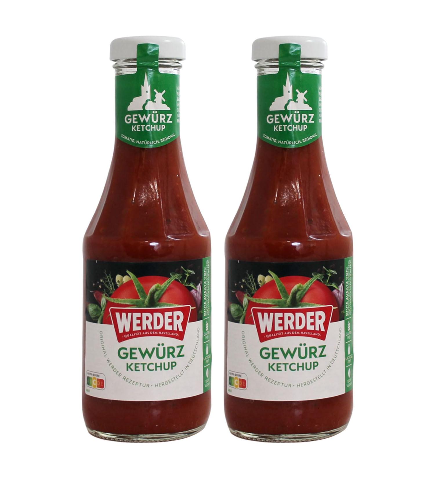 2-Pack Werder Spice Ketchup 450ml Fruity & Flavorful International Shipping - Buy Online on GoSupps.com