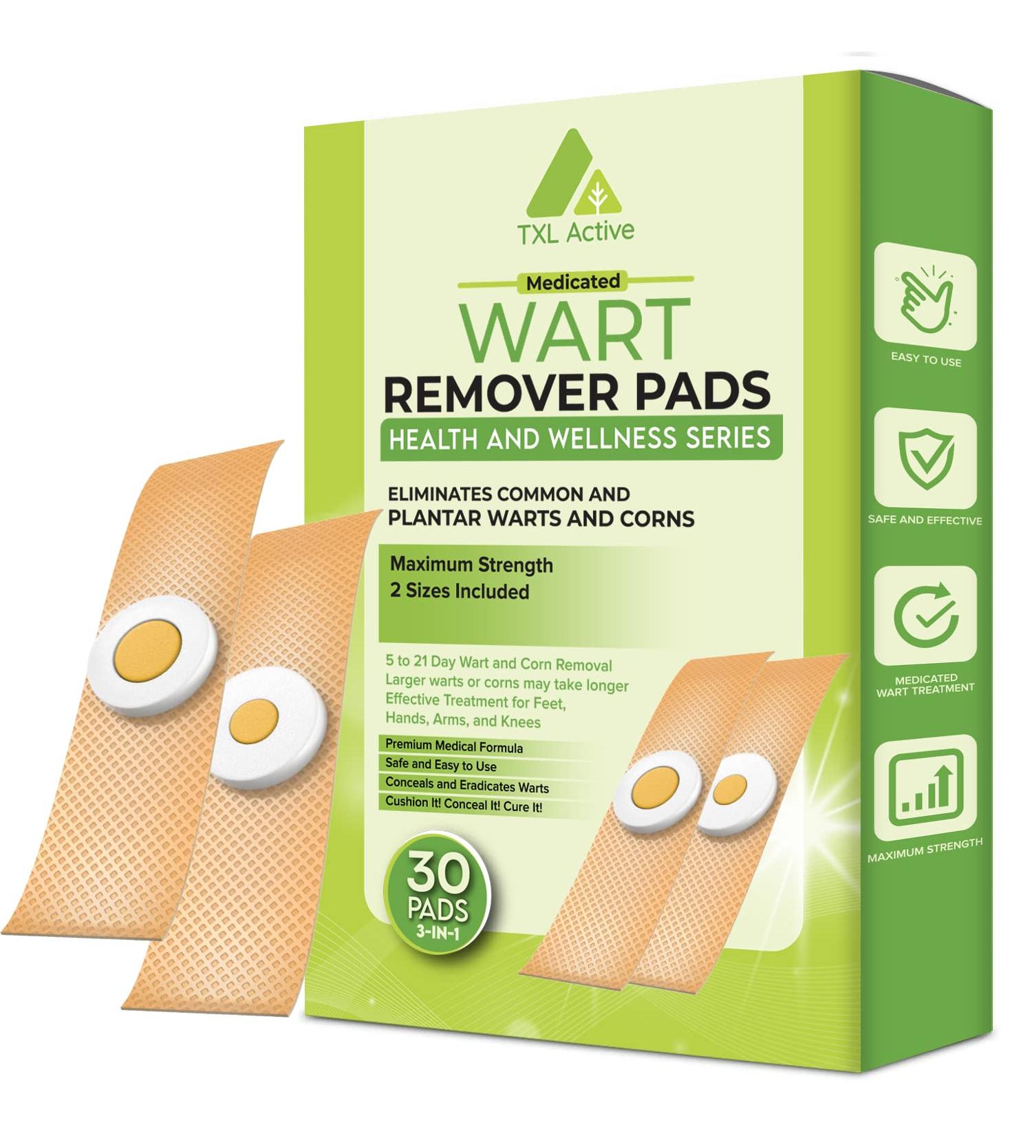 TXL Active Wart Remover | Potent Treatment for Wart Removal (30 Pads) | NDC Code 83124-003-01 - Buy Online on GoSupps.com