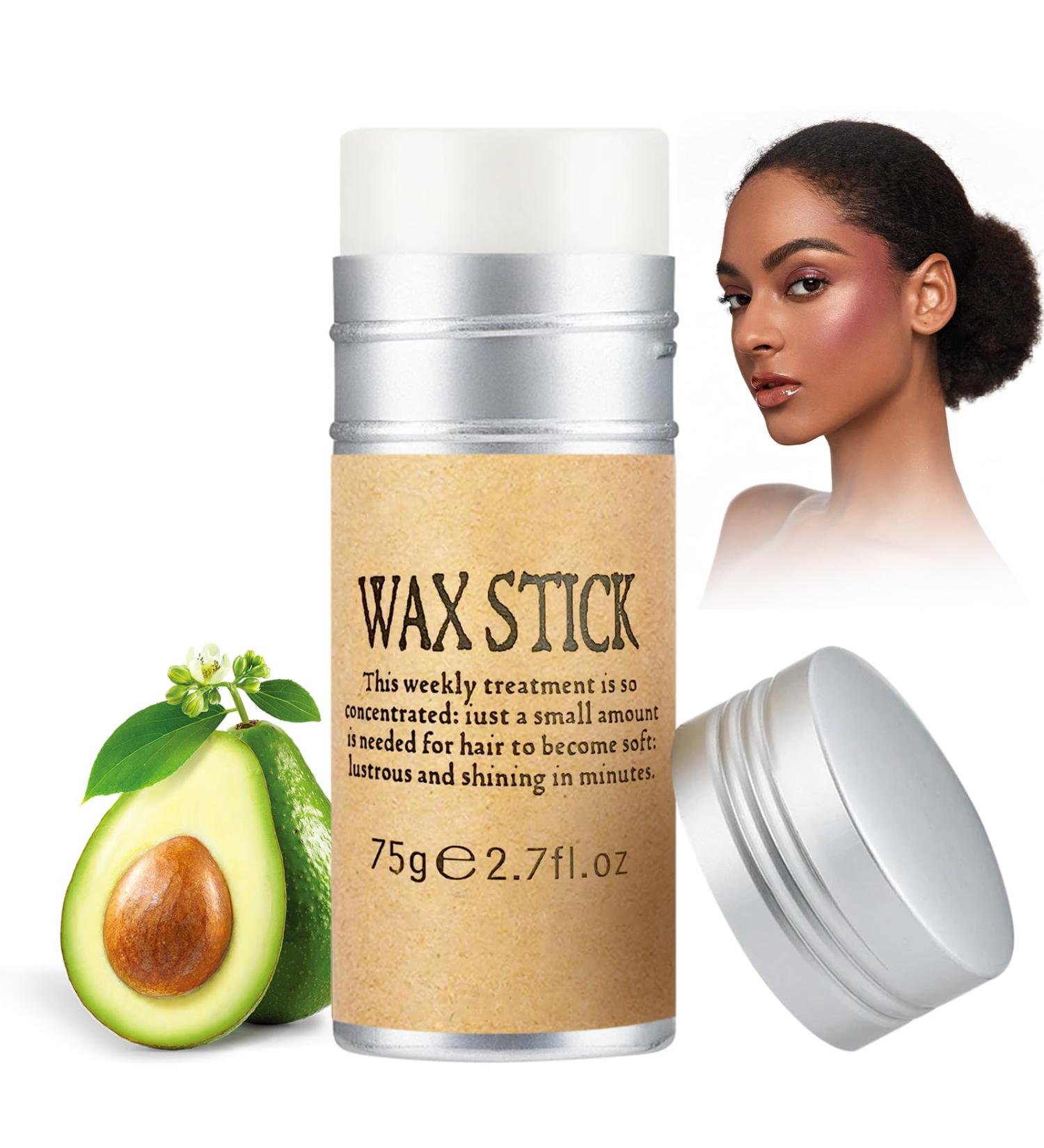 Wax Stick Hair Wax Stick Non-Greasy Styling Pomade Smooth Wax Stick for Wigs Suitable for Men and Women 75g Brown - Buy Online on GoSupps.com