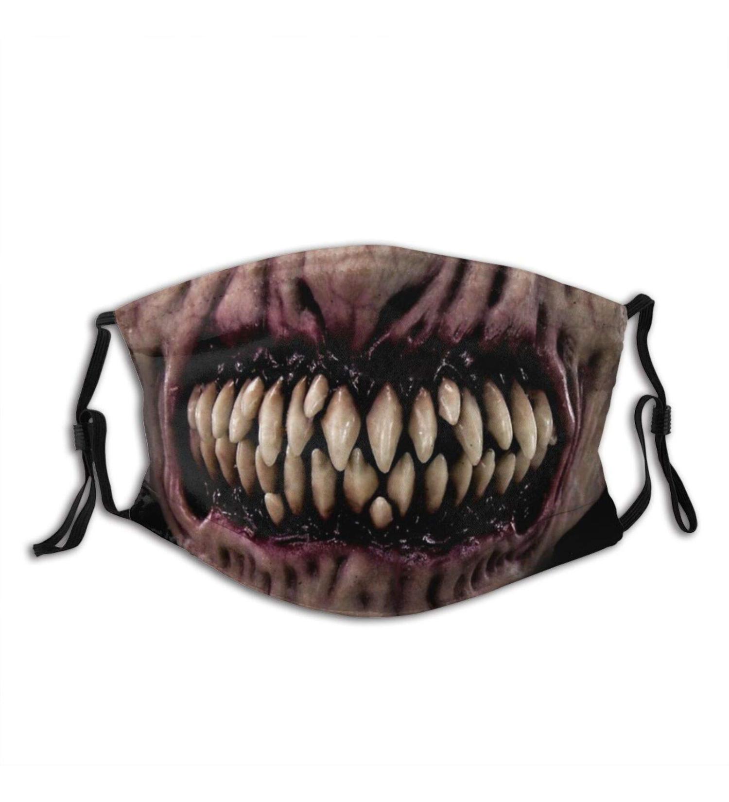 PPFINE Funny Mustache Face Mask Scarf Washable Reusable Bandana With 2 Filters For Men Women Party Cosplay Sharp Teeth 9 1 count (Pack of 1) - Buy Online on GoSupps.com